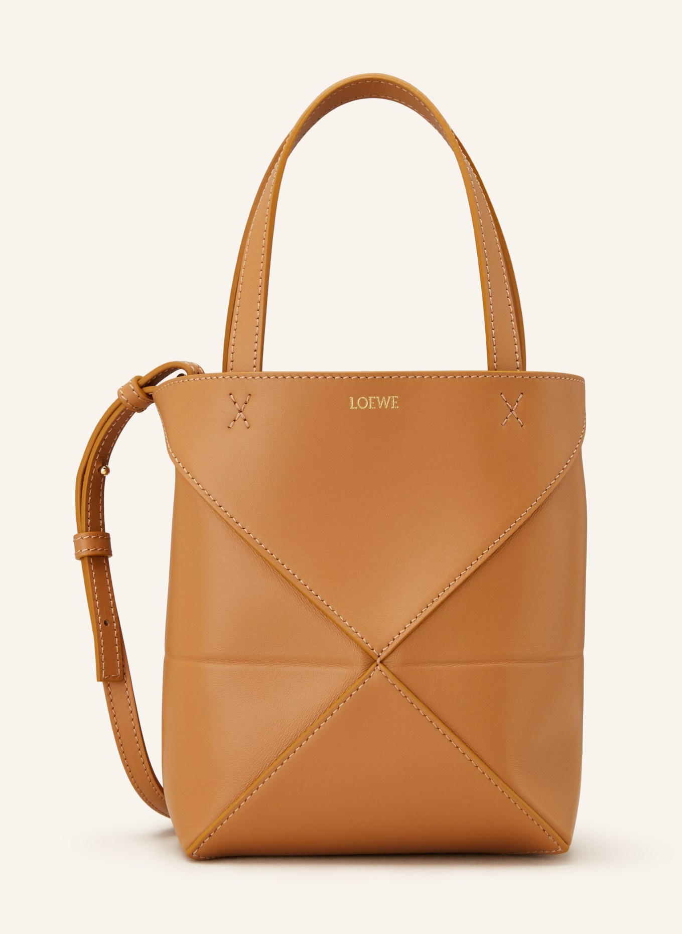 LOEWE Handbag PUZZLE TOTE MINI, Color: LIGHT BROWN (Image 1)