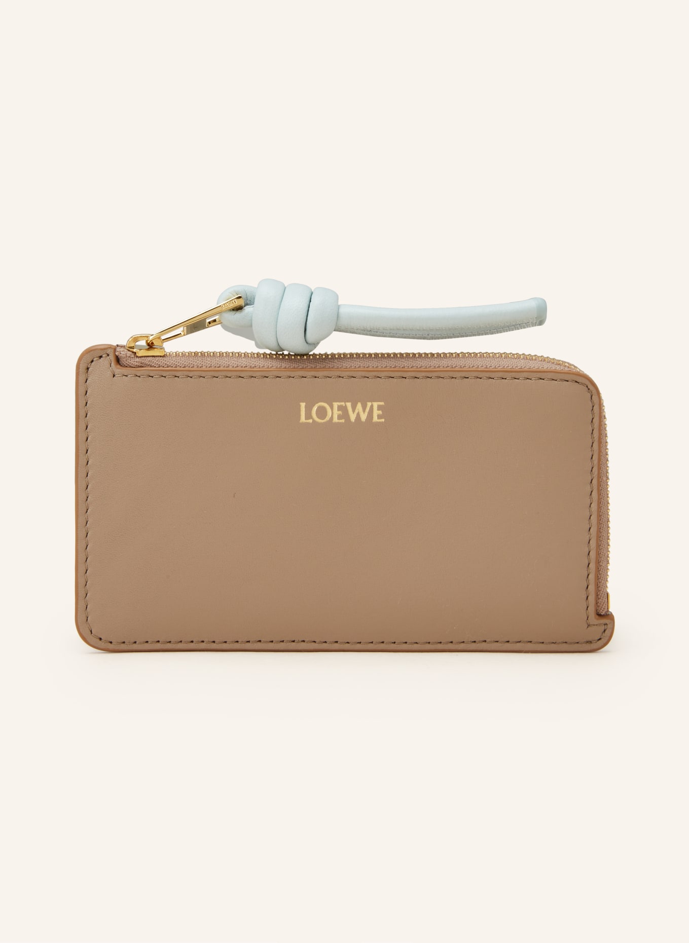 LOEWE Card case with coin compartment, Color: LIGHT BROWN (Image 1)