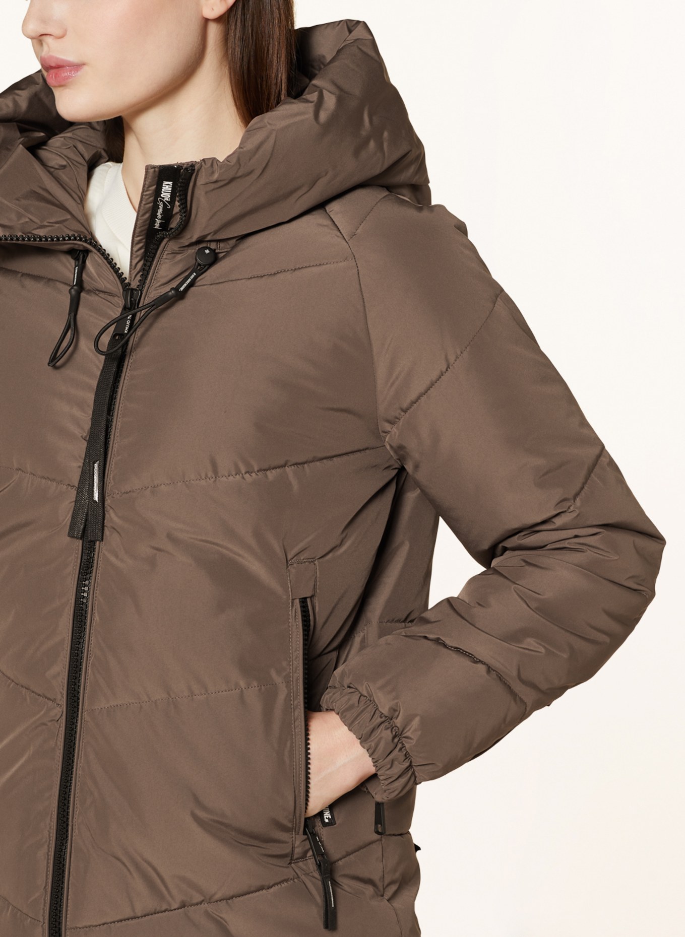 khujo Quilted jacket ESILA4 in brown | Übergangsjacken