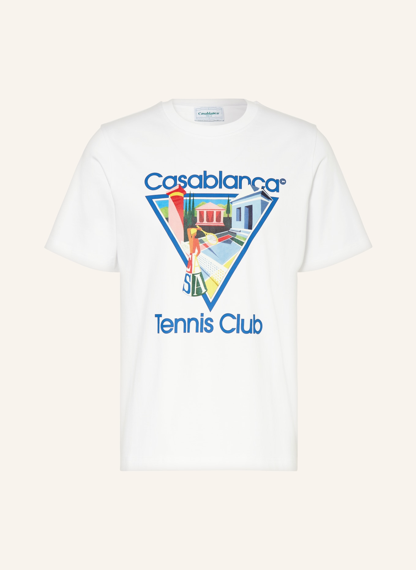 Casablanca T-shirt LA JOUEUSE, Color: WHITE (Image 1)
