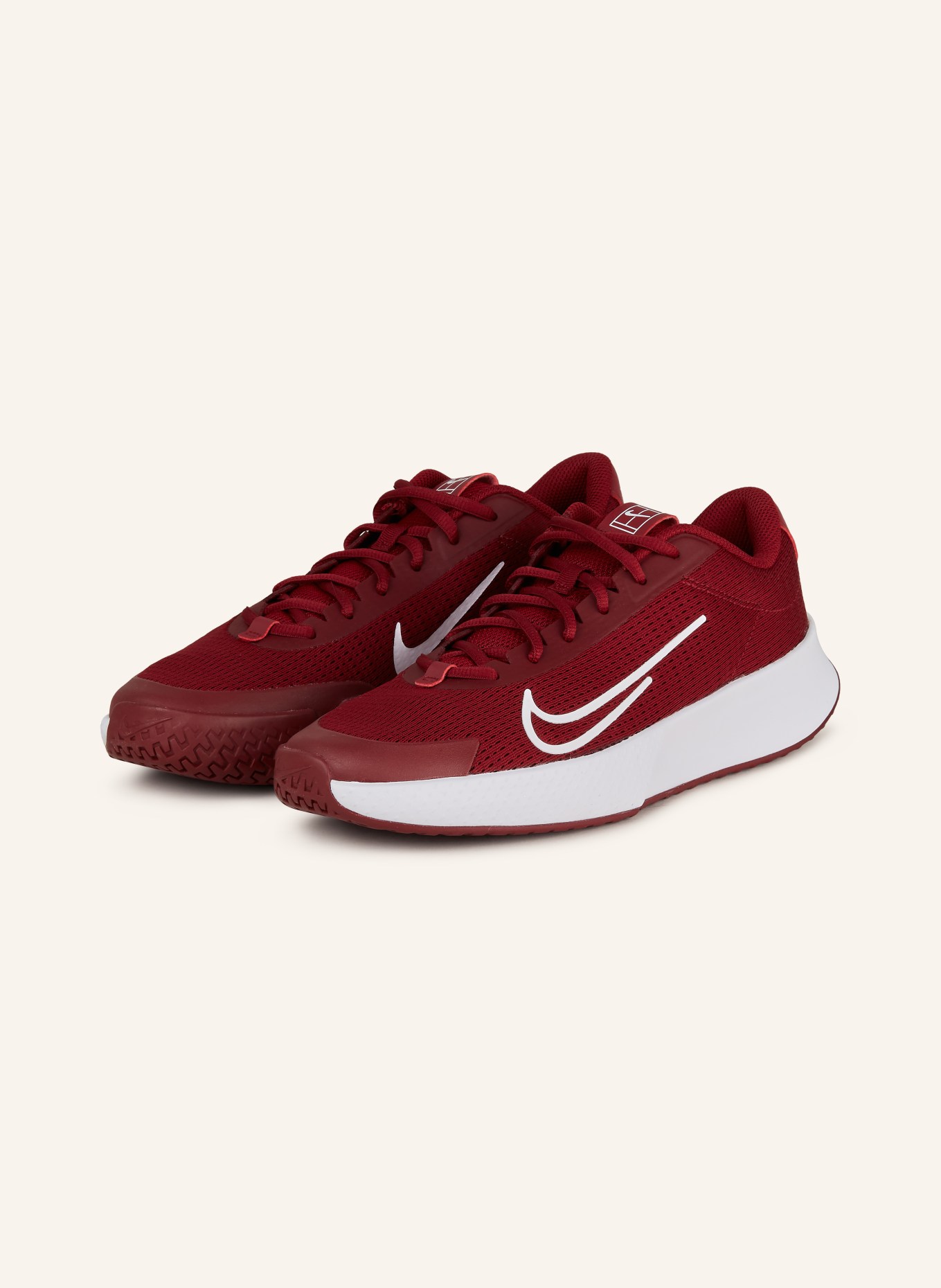 Nike Tenisové boty COURT VAPOR LITE 2, Barva: TMAVĚ ČERVENÁ (Obrázek 1)