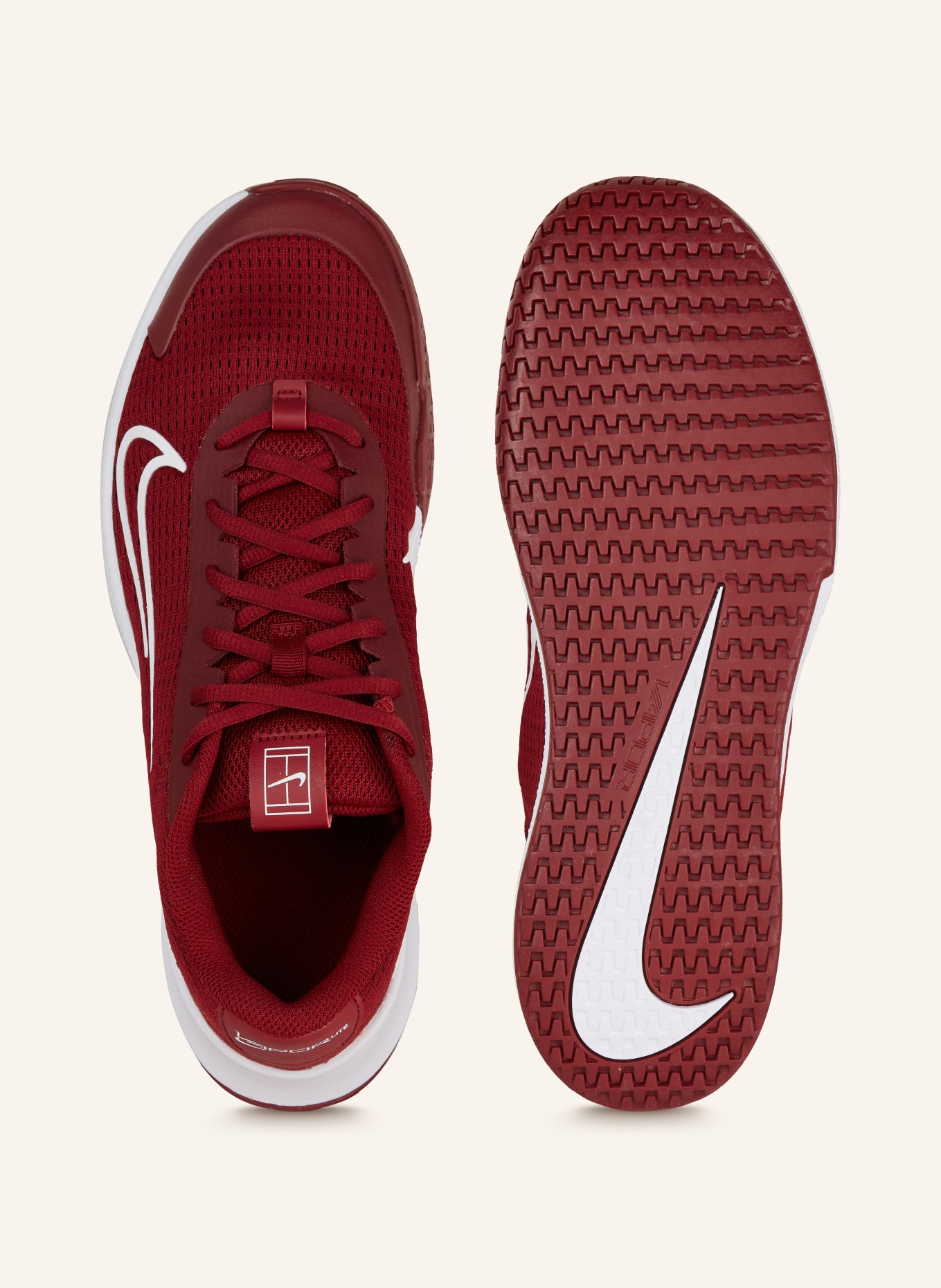 Nike Tenisové boty COURT VAPOR LITE 2, Barva: TMAVĚ ČERVENÁ (Obrázek 5)