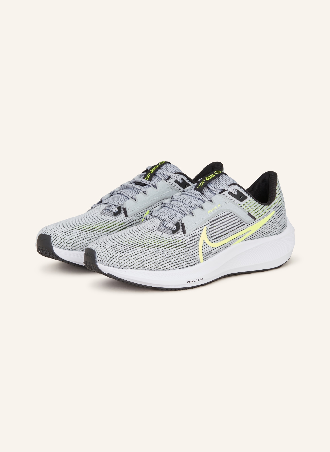 Nike Laufschuhe PEGASUS 40, Farbe: GRAU/ SCHWARZ (Bild 1)