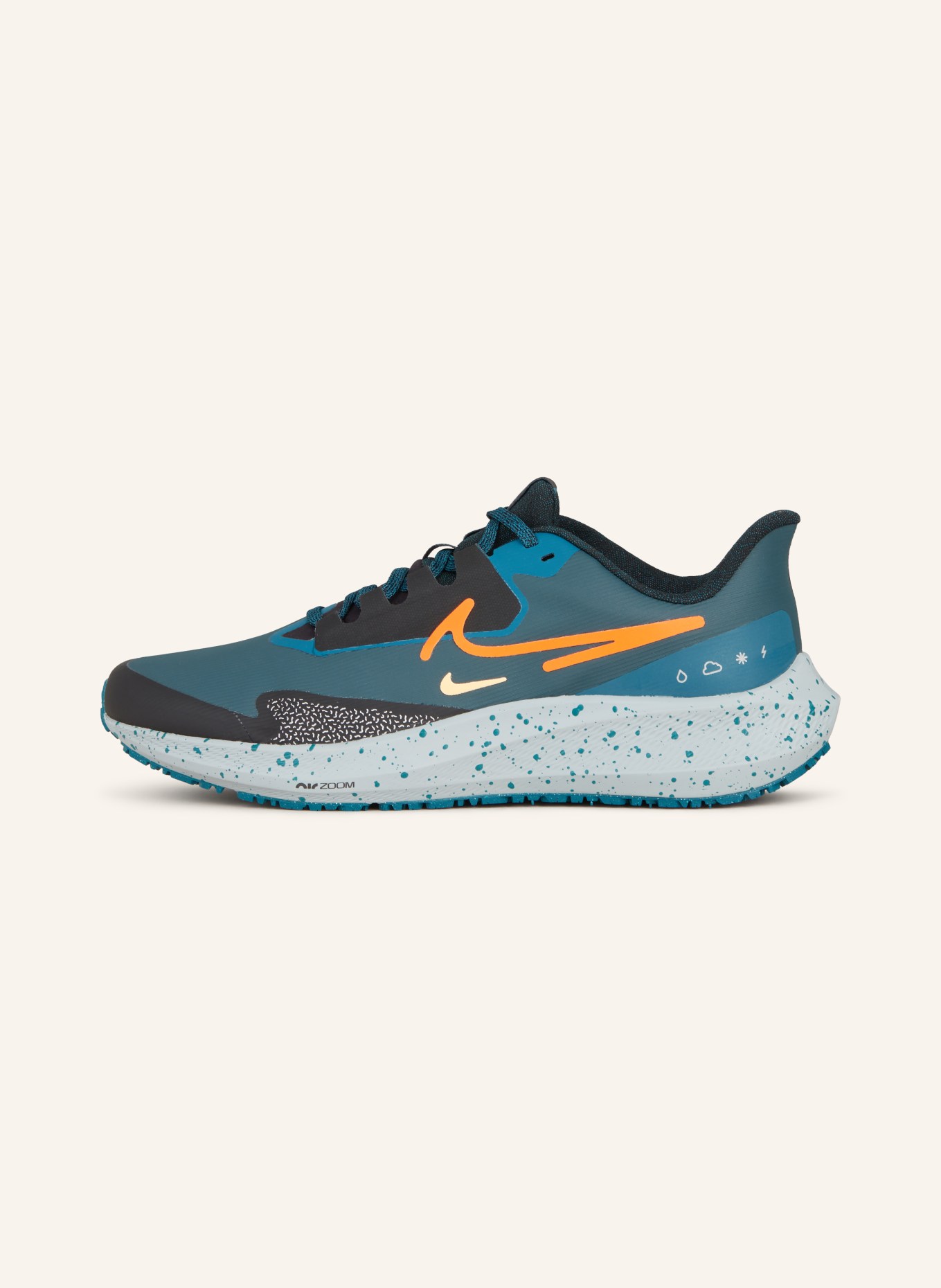 Nike Běžecké boty PEGASUS 39 SHIELD, Barva: PETROLEJOVÁ/ ORANŽOVÁ (Obrázek 4)