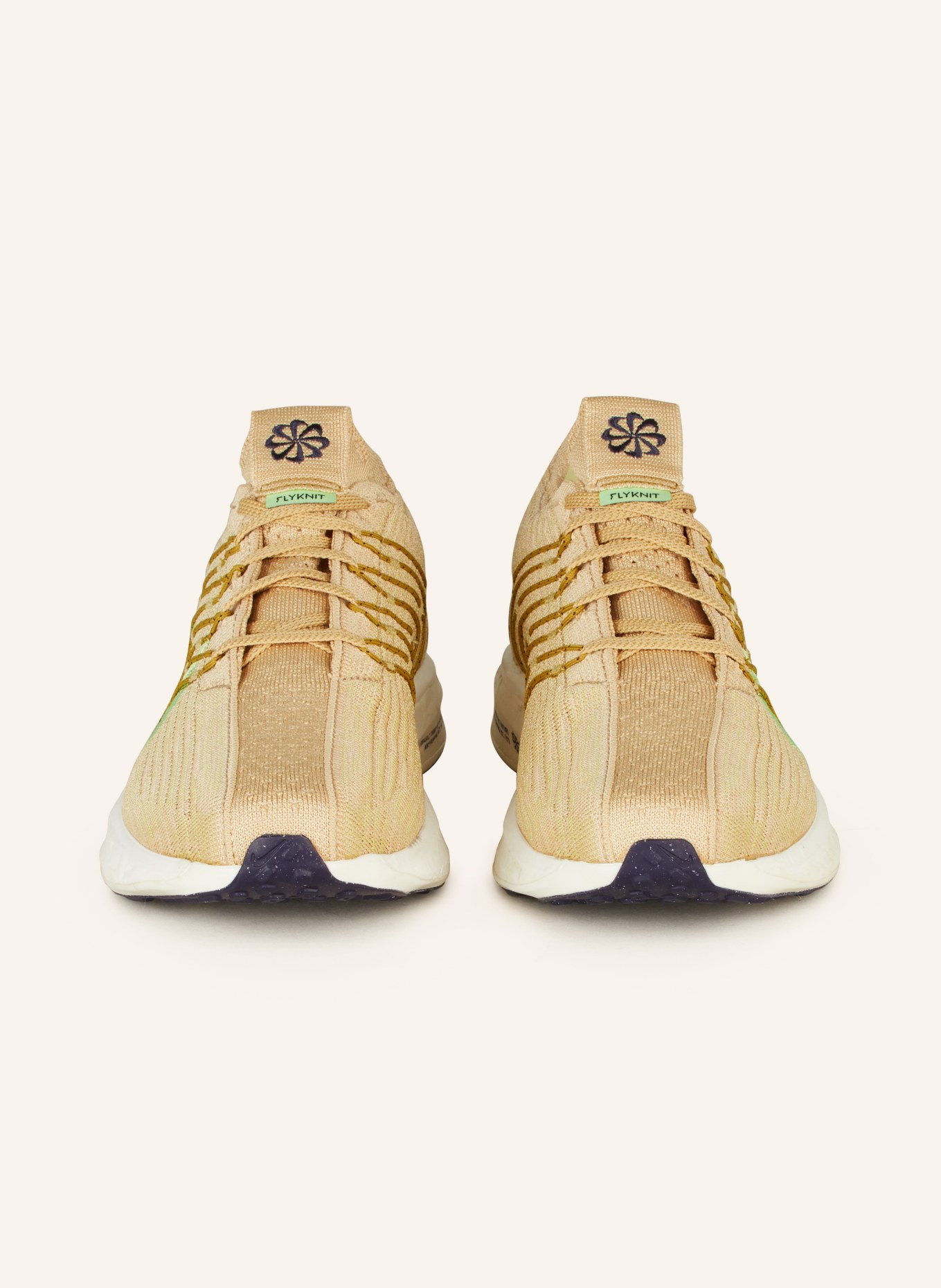 Nike Running shoes PEGASUS TURBO NEXT NATURE, Color: LIGHT BROWN/ NEON GREEN (Image 3)