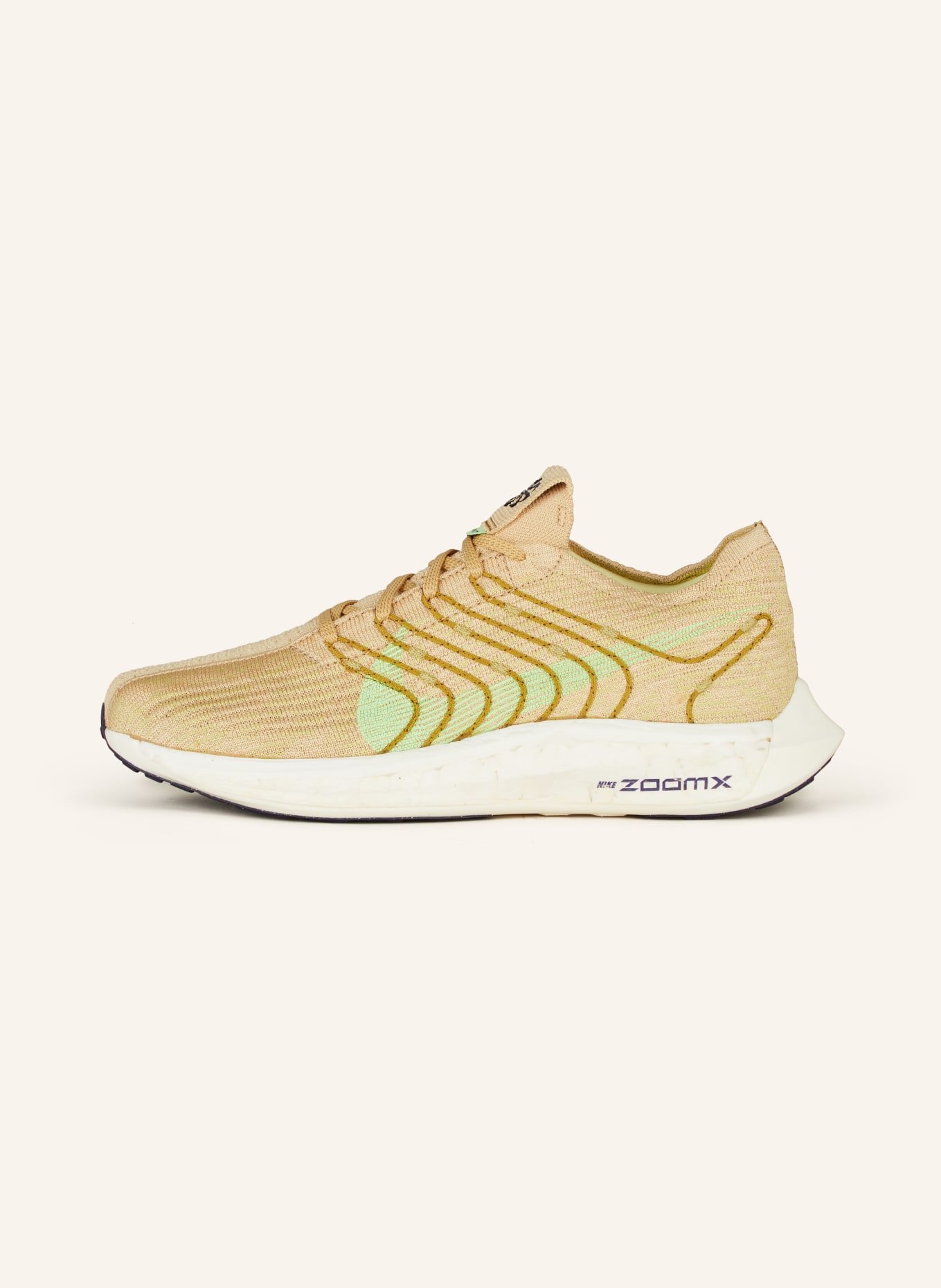 Nike Running shoes PEGASUS TURBO NEXT NATURE, Color: LIGHT BROWN/ NEON GREEN (Image 4)