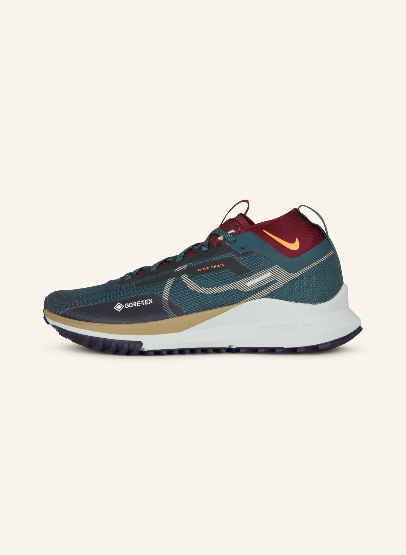 Nike Trailrunning-Schuhe PEGASUS TRAIL 4 GTX, Farbe: PETROL/ BEIGE (Bild 4)