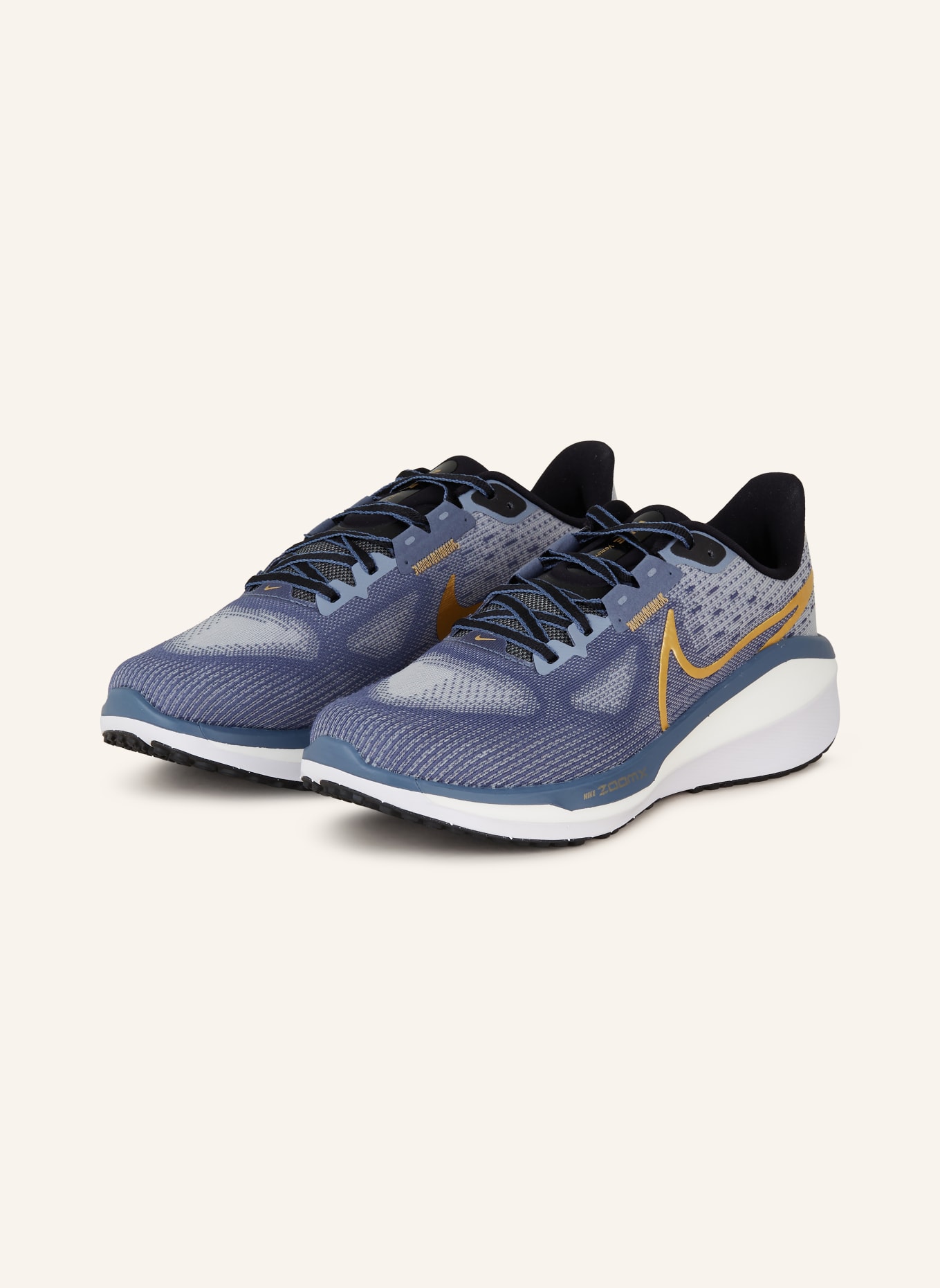 Nike Laufschuhe VOMERO 17, Farbe: BLAUGRAU/ GOLD (Bild 1)