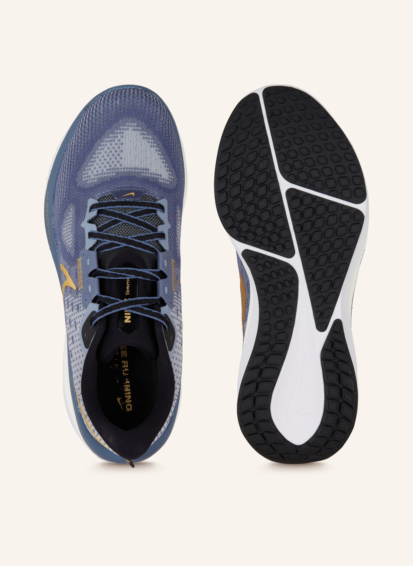 Nike Laufschuhe VOMERO 17, Farbe: BLAUGRAU/ GOLD (Bild 5)