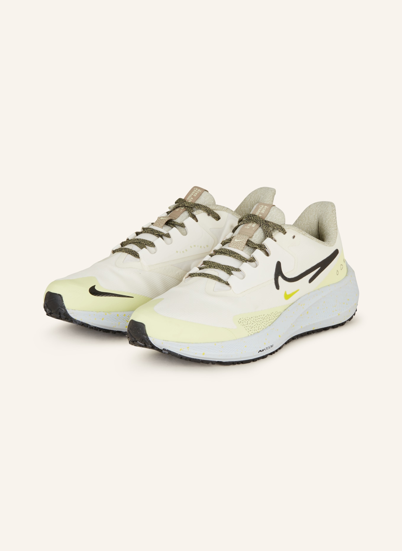 Nike Running shoes PEGASUS 39 SHIELD, Color: WHITE/ BLACK/ LIGHT YELLOW (Image 1)