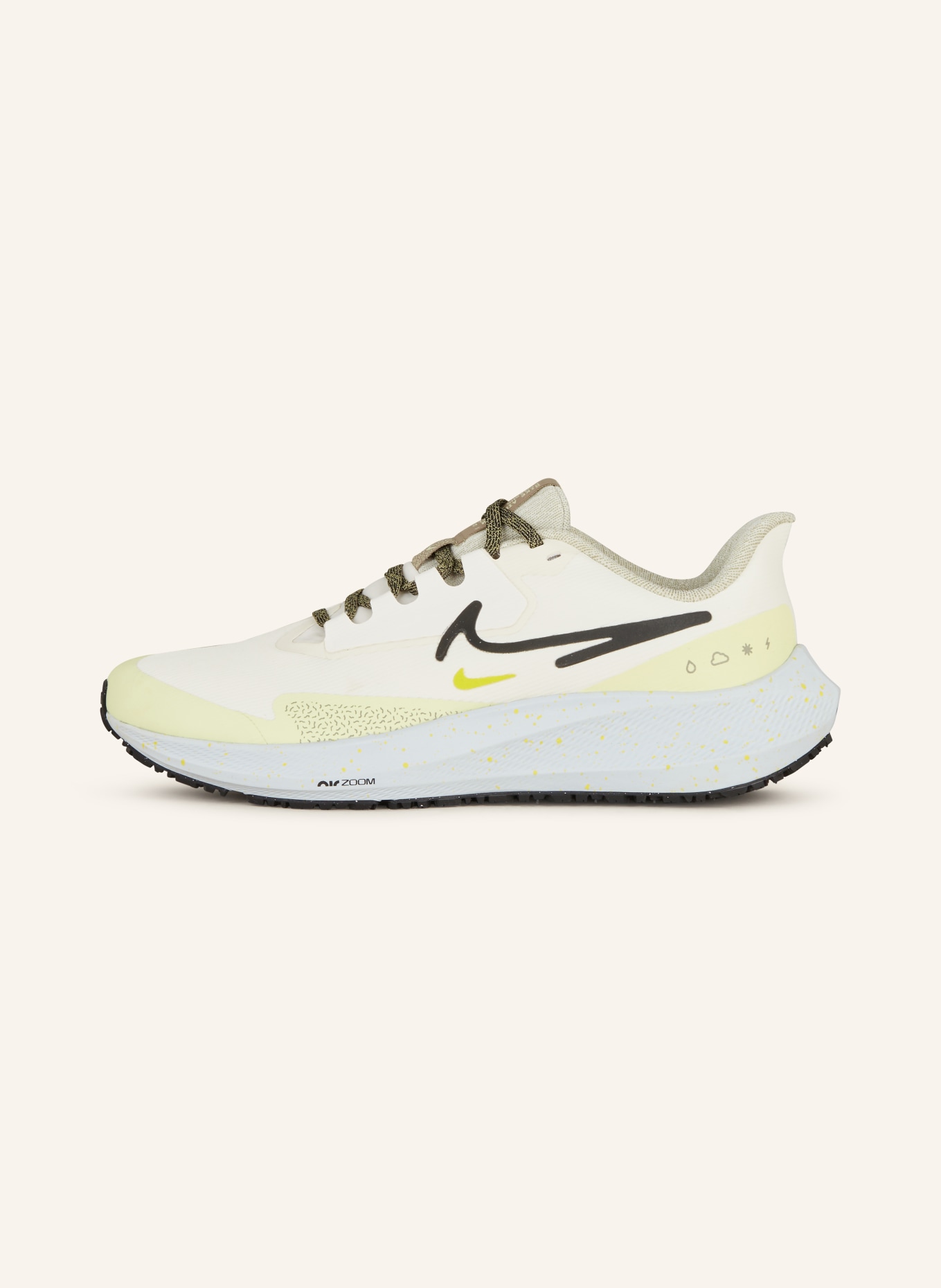Nike Running shoes PEGASUS 39 SHIELD, Color: WHITE/ BLACK/ LIGHT YELLOW (Image 4)