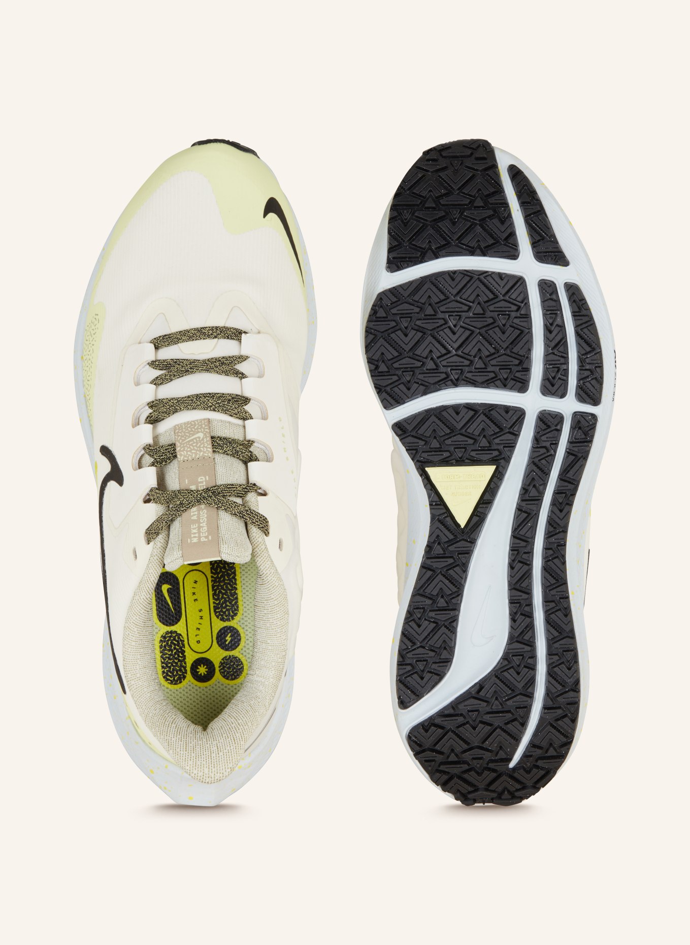 Nike Running shoes PEGASUS 39 SHIELD, Color: WHITE/ BLACK/ LIGHT YELLOW (Image 5)