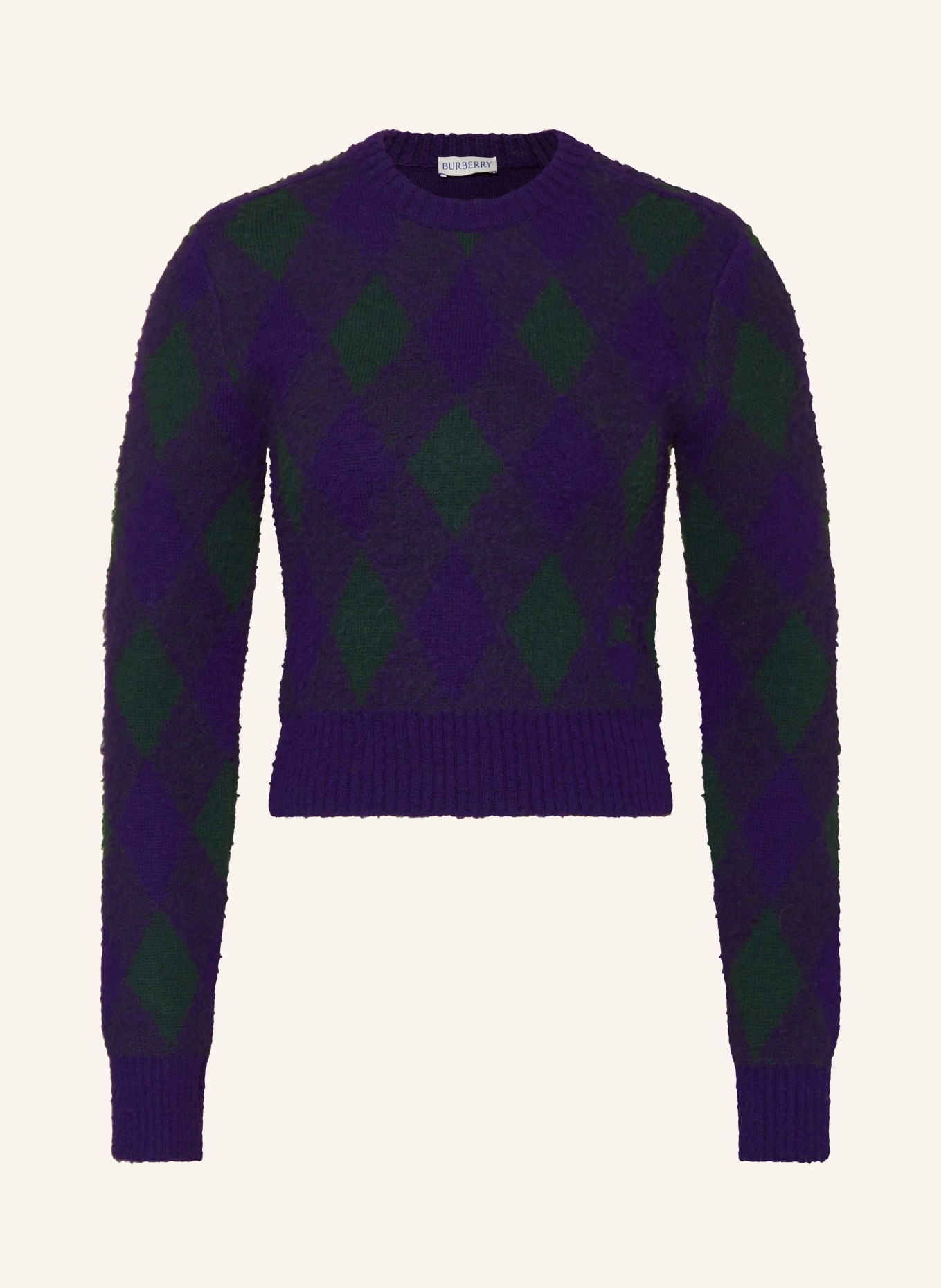 BURBERRY Sweater RUNWAY, Color: DARK PURPLE/ DARK GREEN (Image 1)