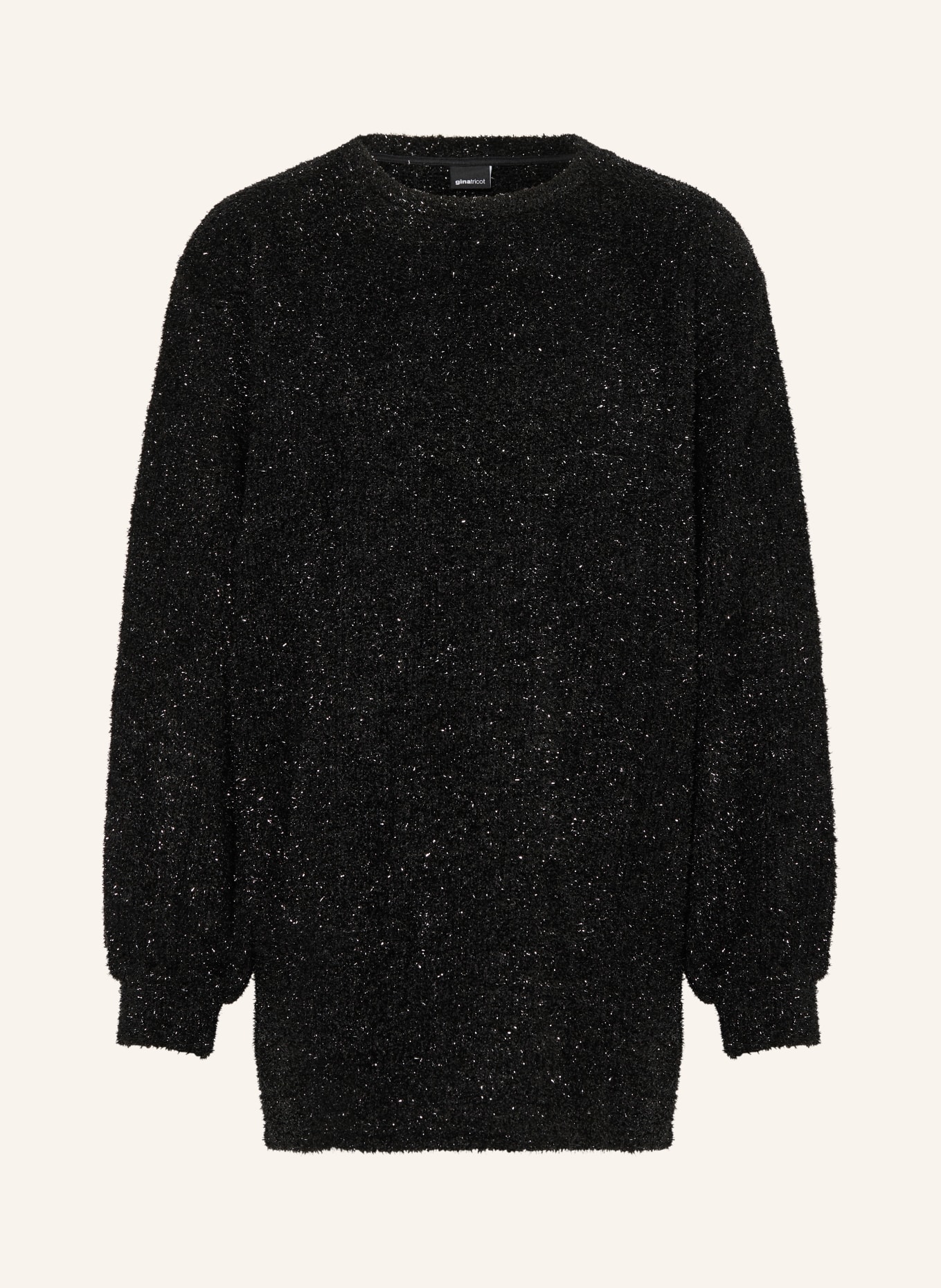 gina tricot Pullover mit Glitzergarn, Farbe: SCHWARZ (Bild 1)