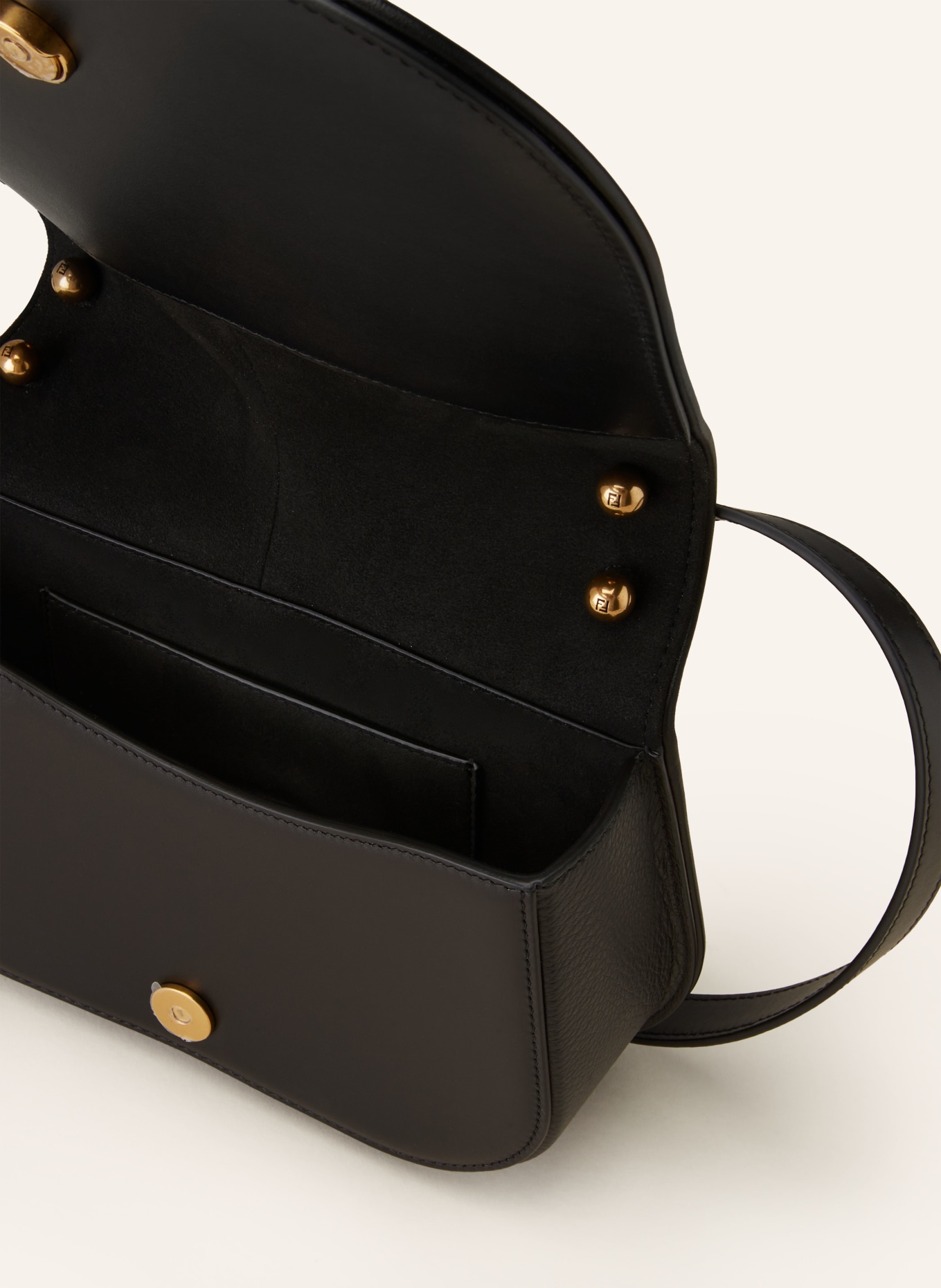 FENDI Crossbody bag C'MON MEDIUM, Color: BLACK/ GOLD (Image 3)