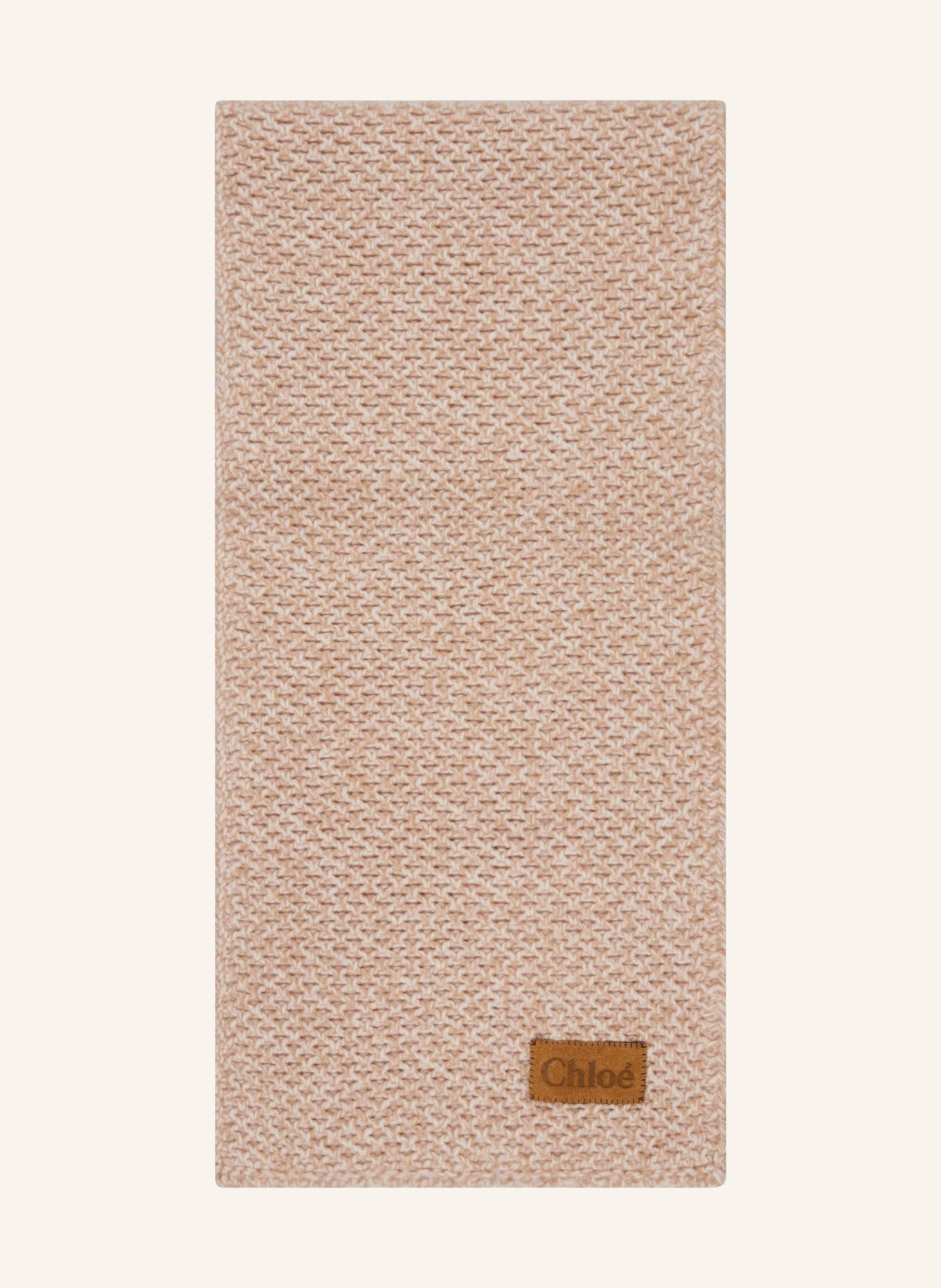 Chloé Cashmere scarf CHINKY, Color: BEIGE/PINK (Image 1)