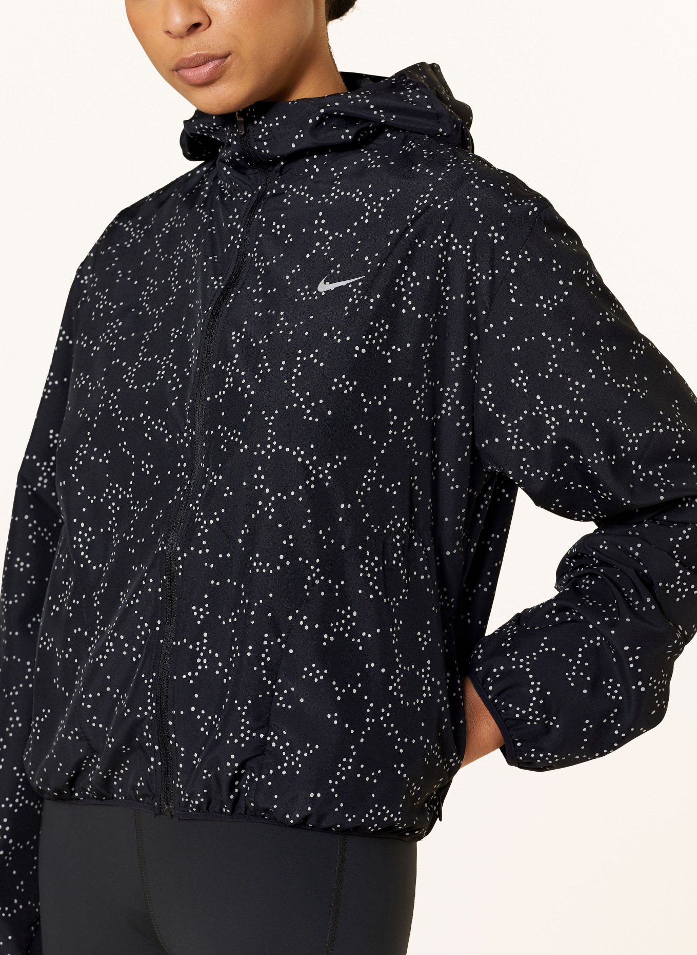 Nike Running jacket DRI-FIT, Color: BLACK/ LIGHT GRAY (Image 5)