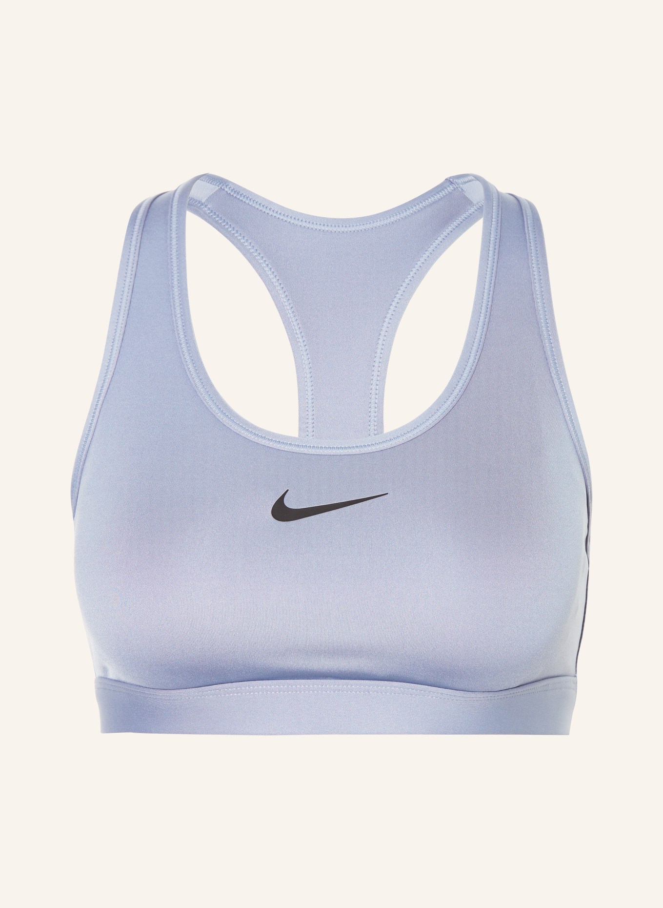 Nike Sports bra DRI-FIT SWOOSH with mesh, Color: BLUE GRAY (Image 1)