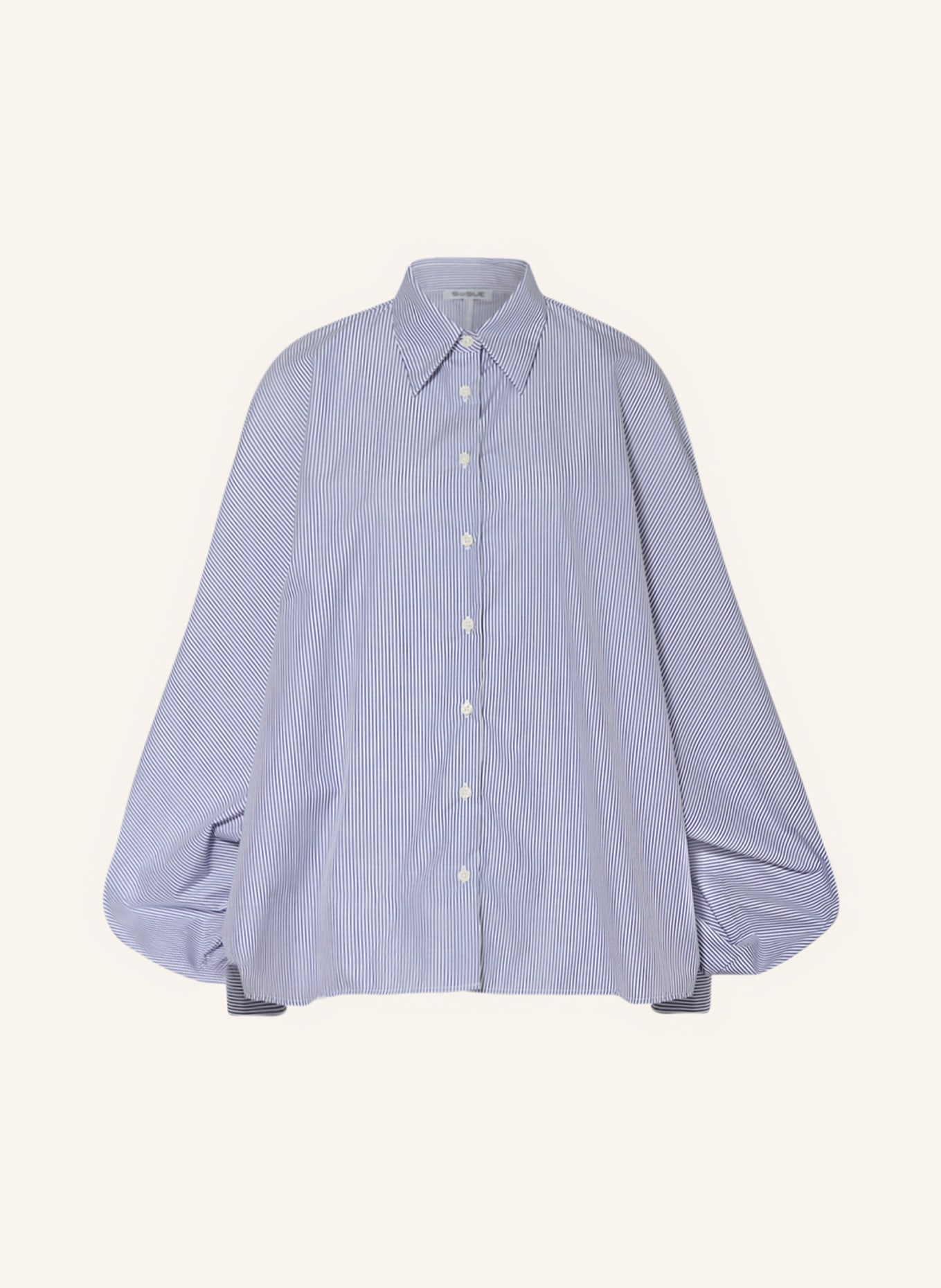 SoSUE Shirt blouse ANTONIA, Color: LIGHT BLUE/ WHITE (Image 1)