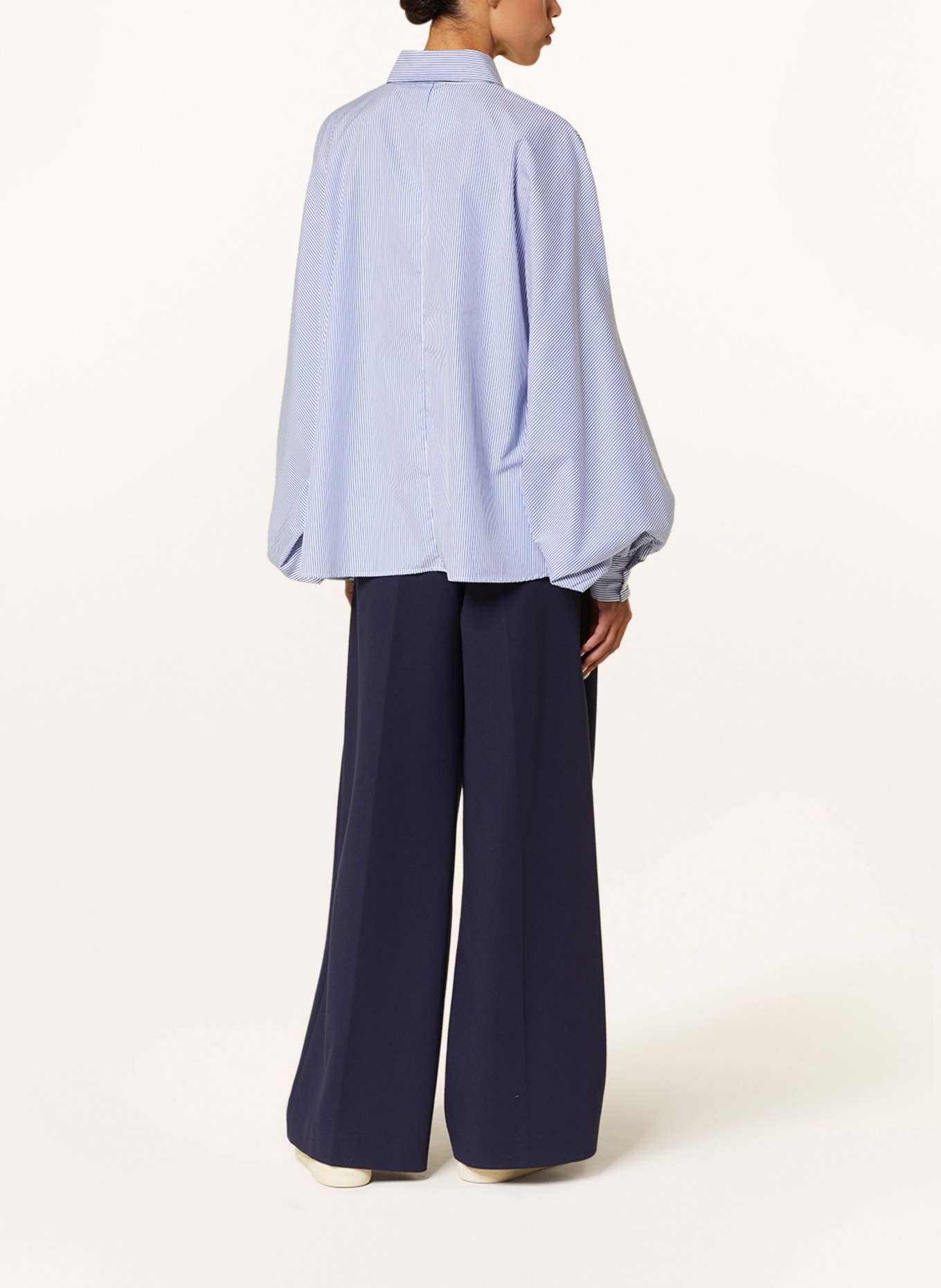 SoSUE Shirt blouse ANTONIA, Color: LIGHT BLUE/ WHITE (Image 3)