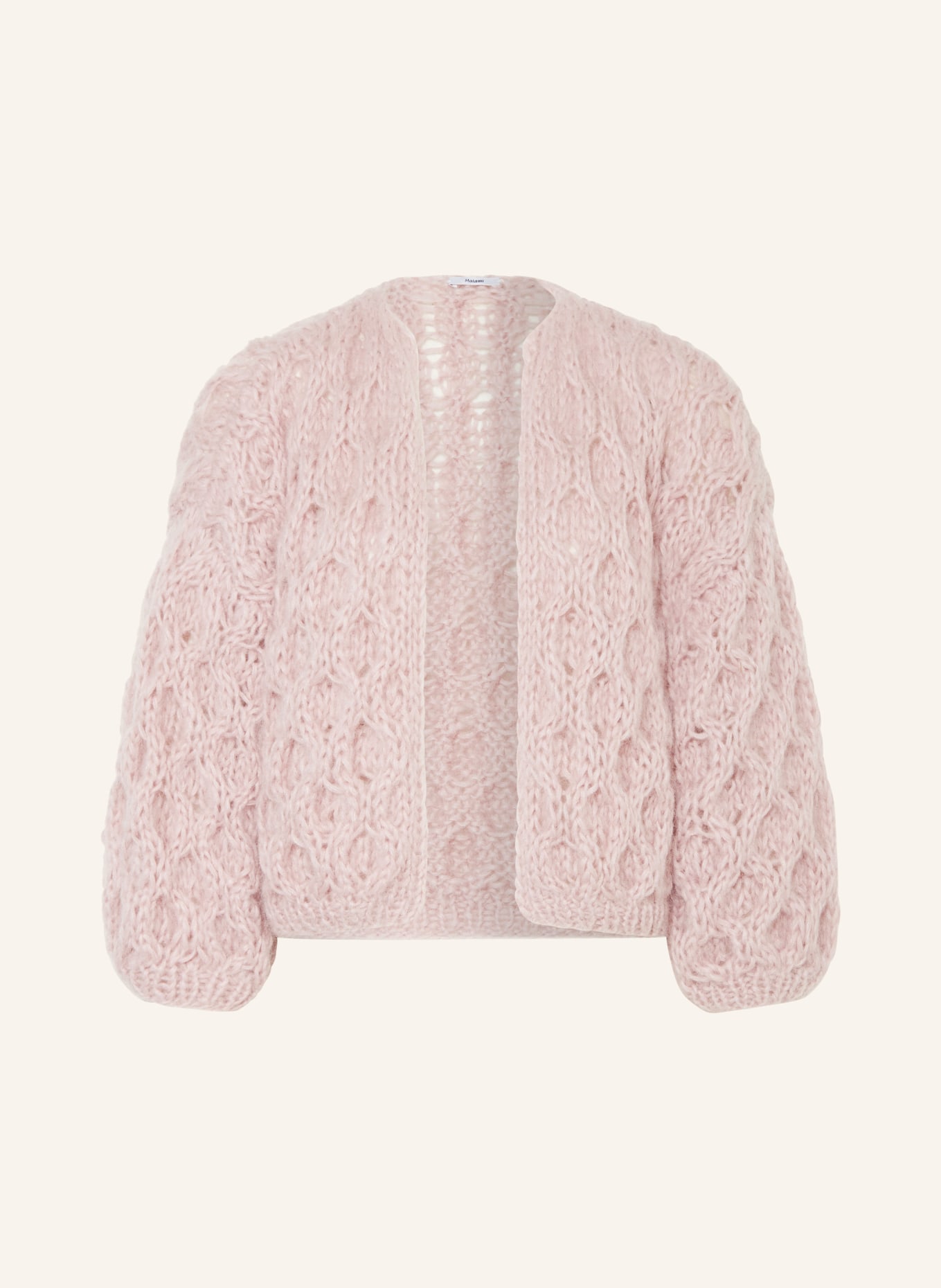 MAIAMI Knit cardigan made of mohair, Color: ROSE (Image 1)