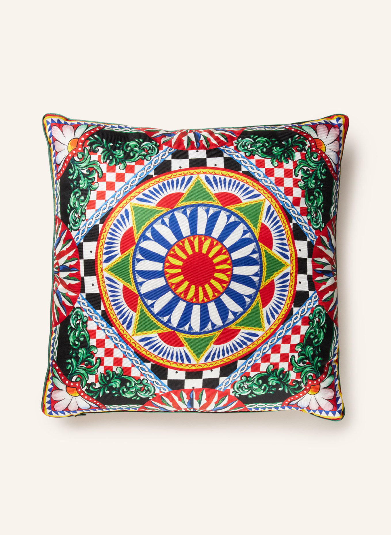 DOLCE & GABBANA CASA Decorative cushion, Color: WHITE/ RED/ GREEN (Image 2)