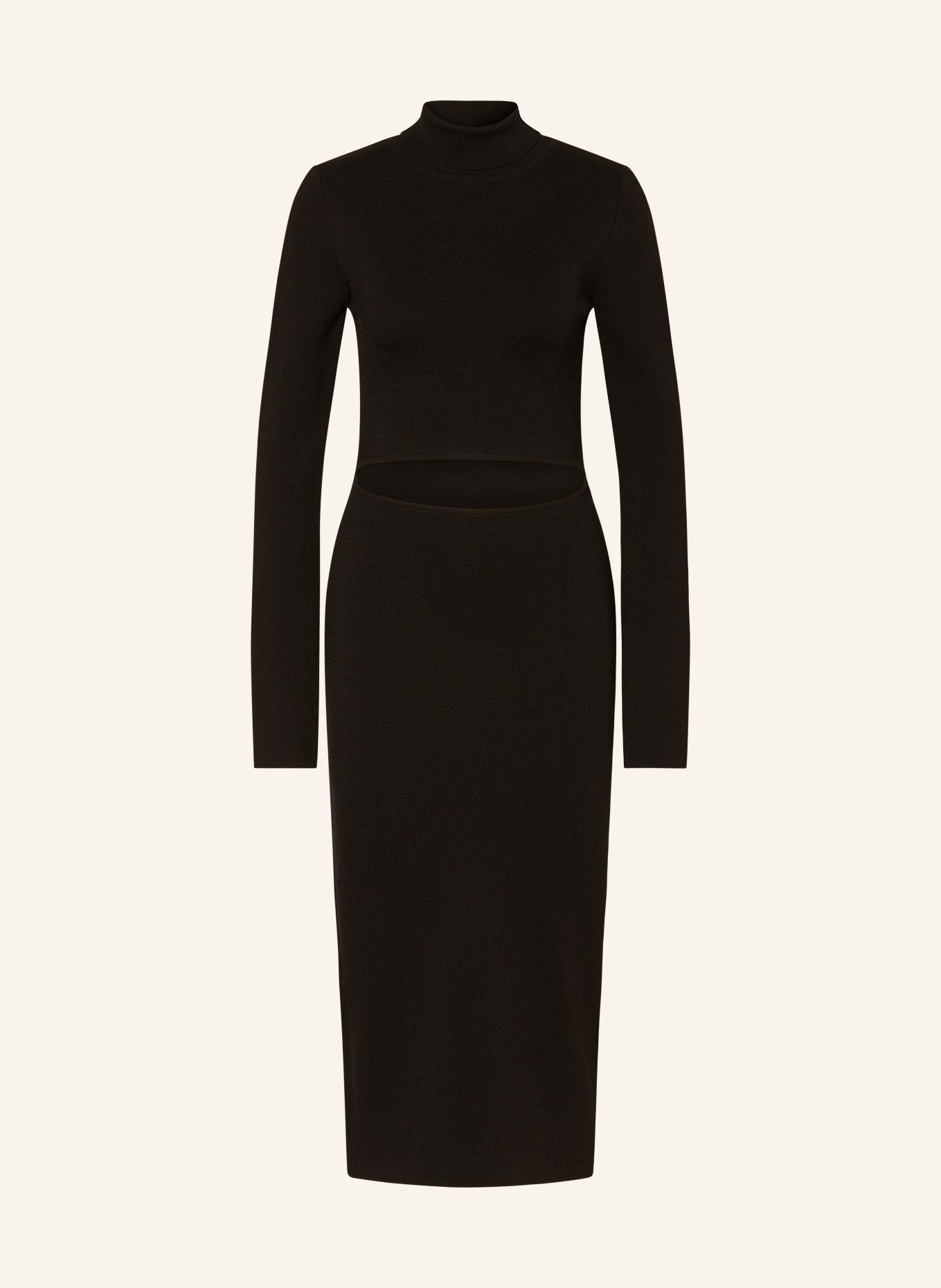 GAUGE81 Knit dress SUNO with cut-out, Color: BLACK (Image 1)