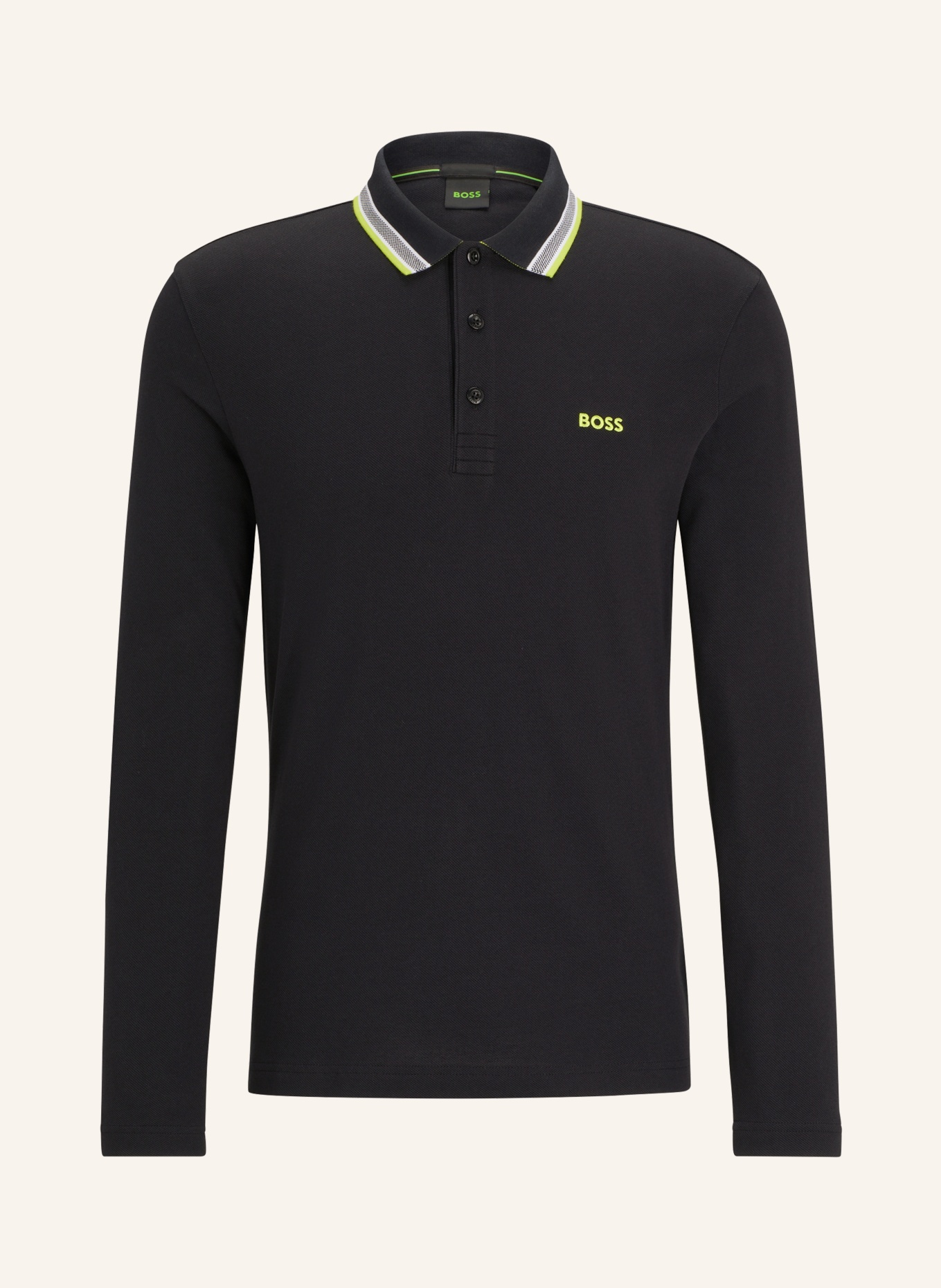 BOSS Piqué polo shirt PLISY Regular Fit, Color: BLACK(Image null)