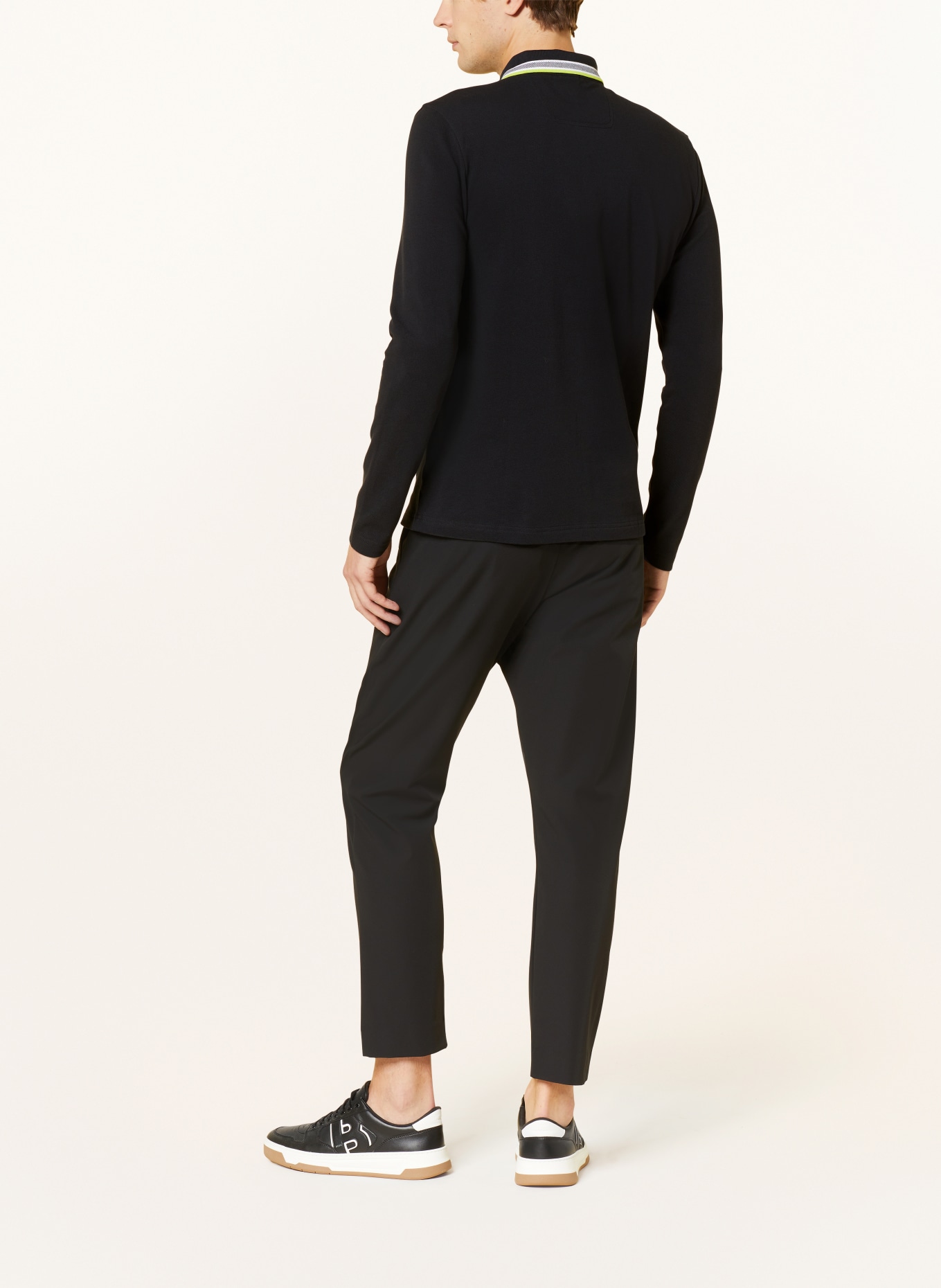 BOSS Piqué polo shirt PLISY Regular Fit, Color: BLACK (Image 3)