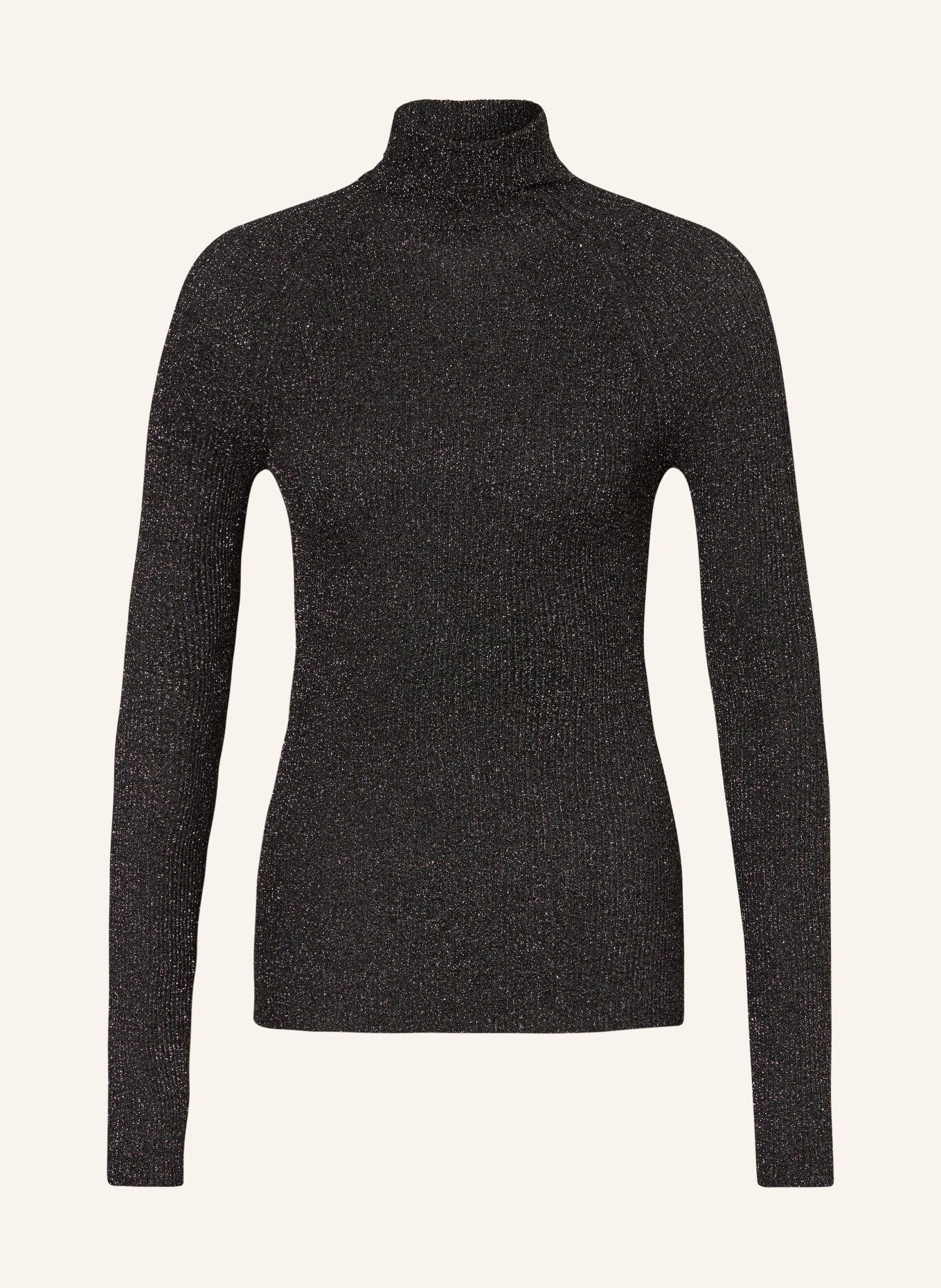 Black ribbed hotsell turtleneck jumper