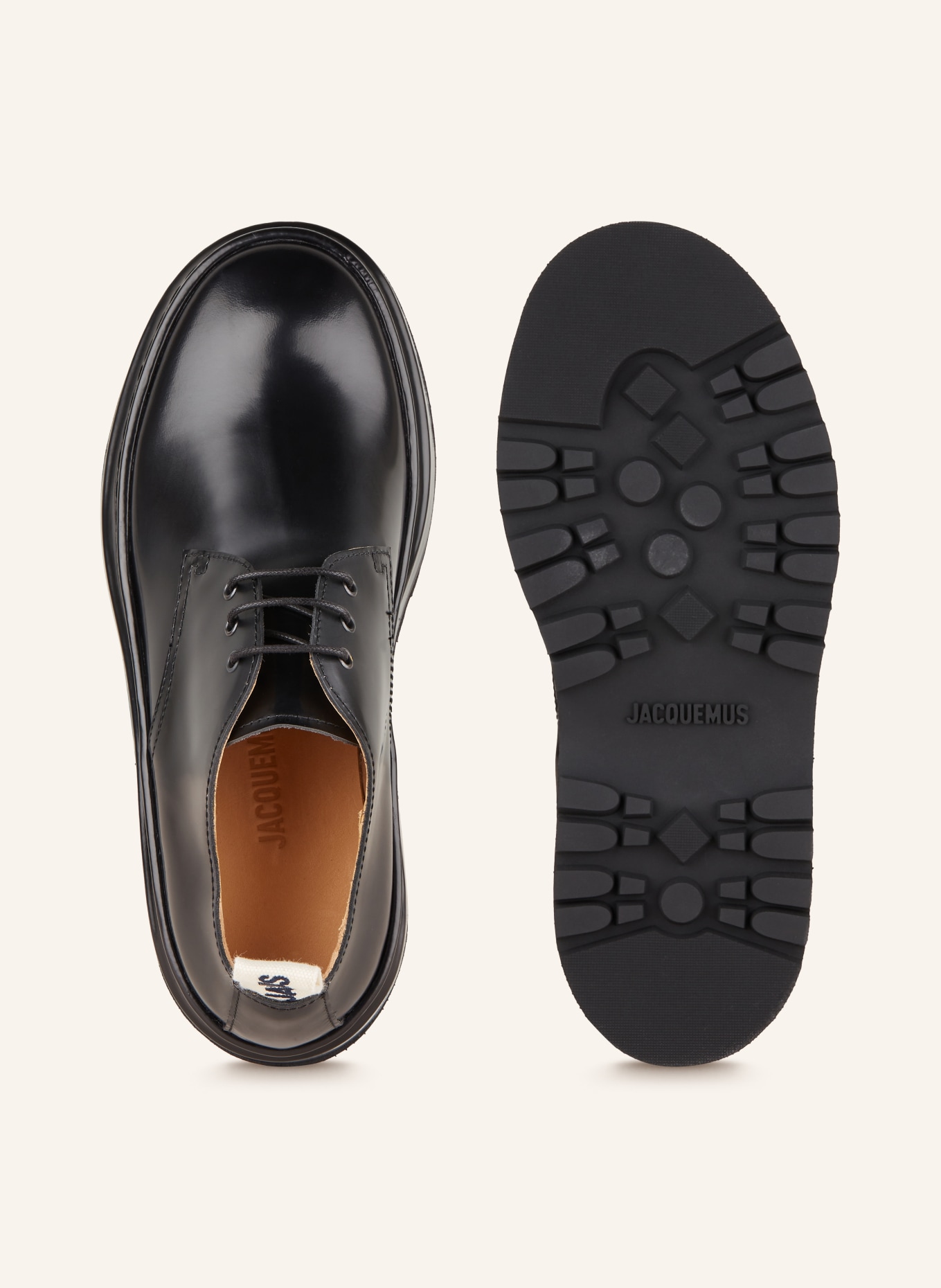 JACQUEMUS Lace-up shoes LES DERBIES PAVANE, Color: BLACK (Image 5)