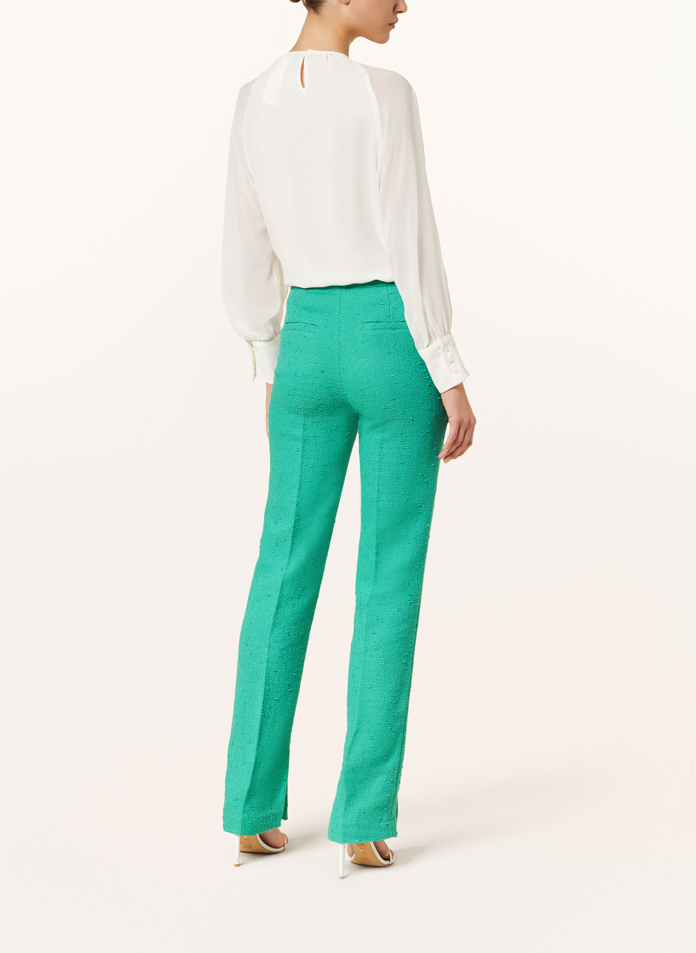 SLY 010 Tweed trousers AZRA, Color: GREEN (Image 3)