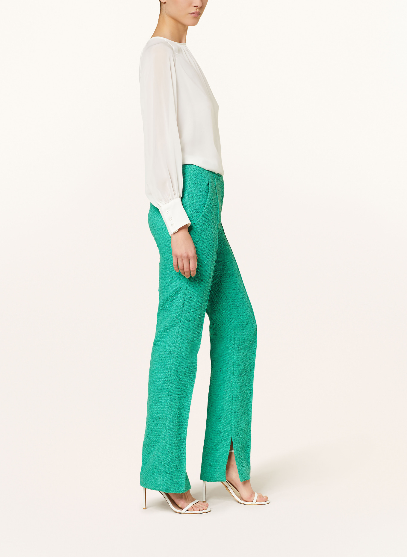 SLY 010 Tweed trousers AZRA, Color: GREEN (Image 4)