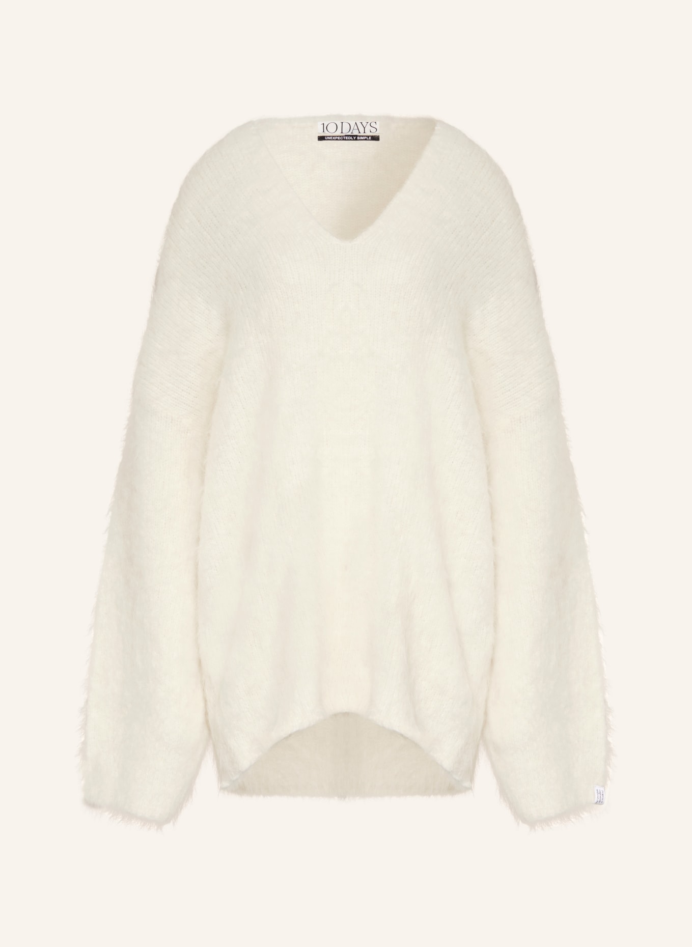 10DAYS Oversized-Pullover mit Alpaka, Farbe: ECRU (Bild 1)