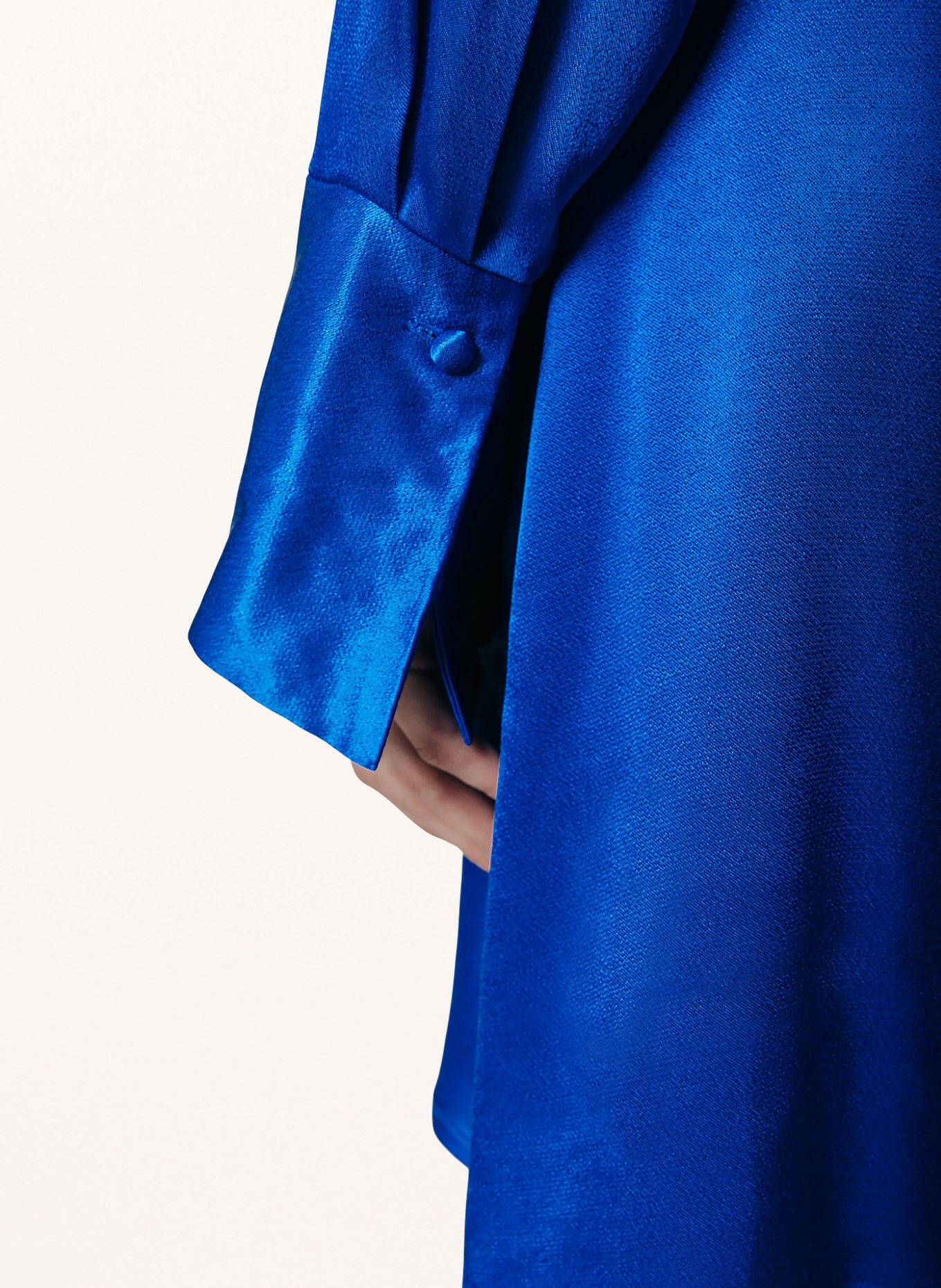 COLOURFUL REBEL Wickelkleid DORIN aus Satin, Farbe: BLAU (Bild 4)