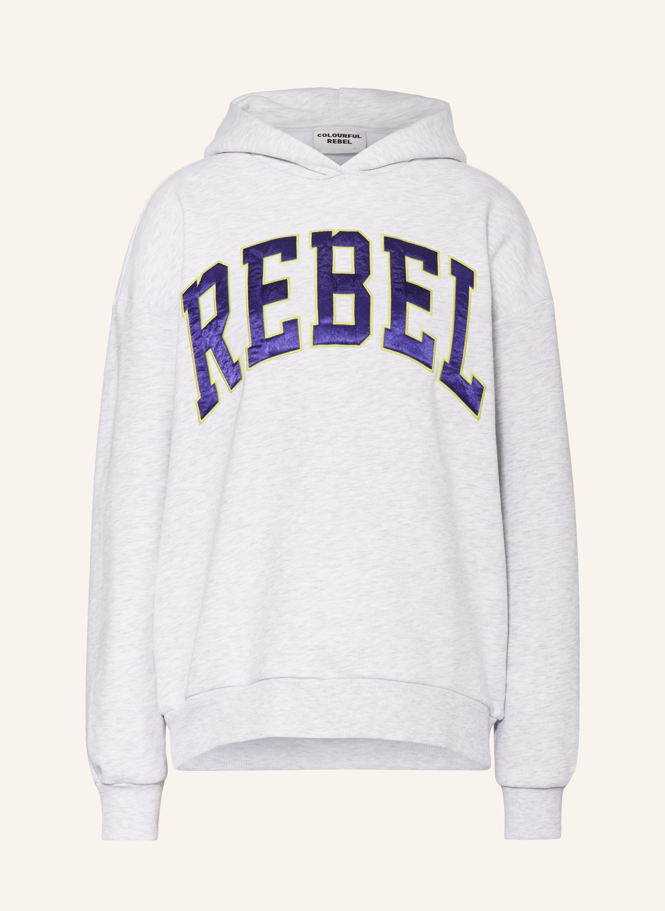 COLOURFUL REBEL Hoodie, Color: LIGHT GRAY (Image 1)