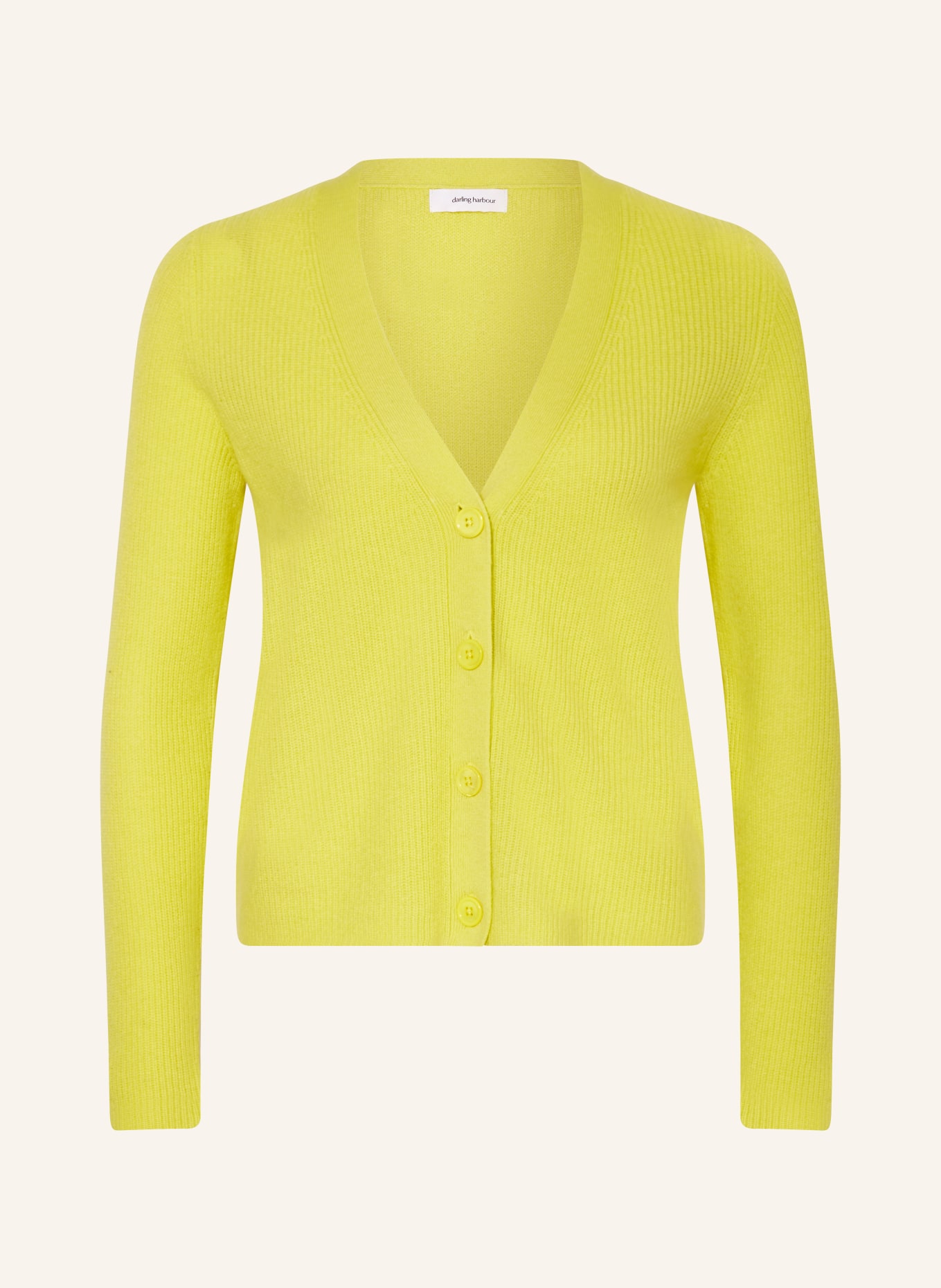 darling harbour Cashmere cardigan, Color: GELB (Image 1)