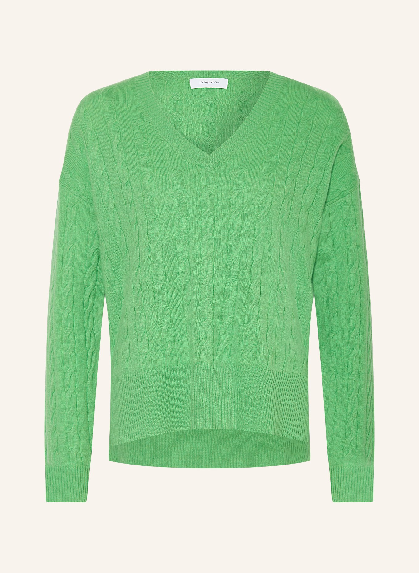 darling harbour Cashmere sweater, Color: apfelgrün (Image 1)