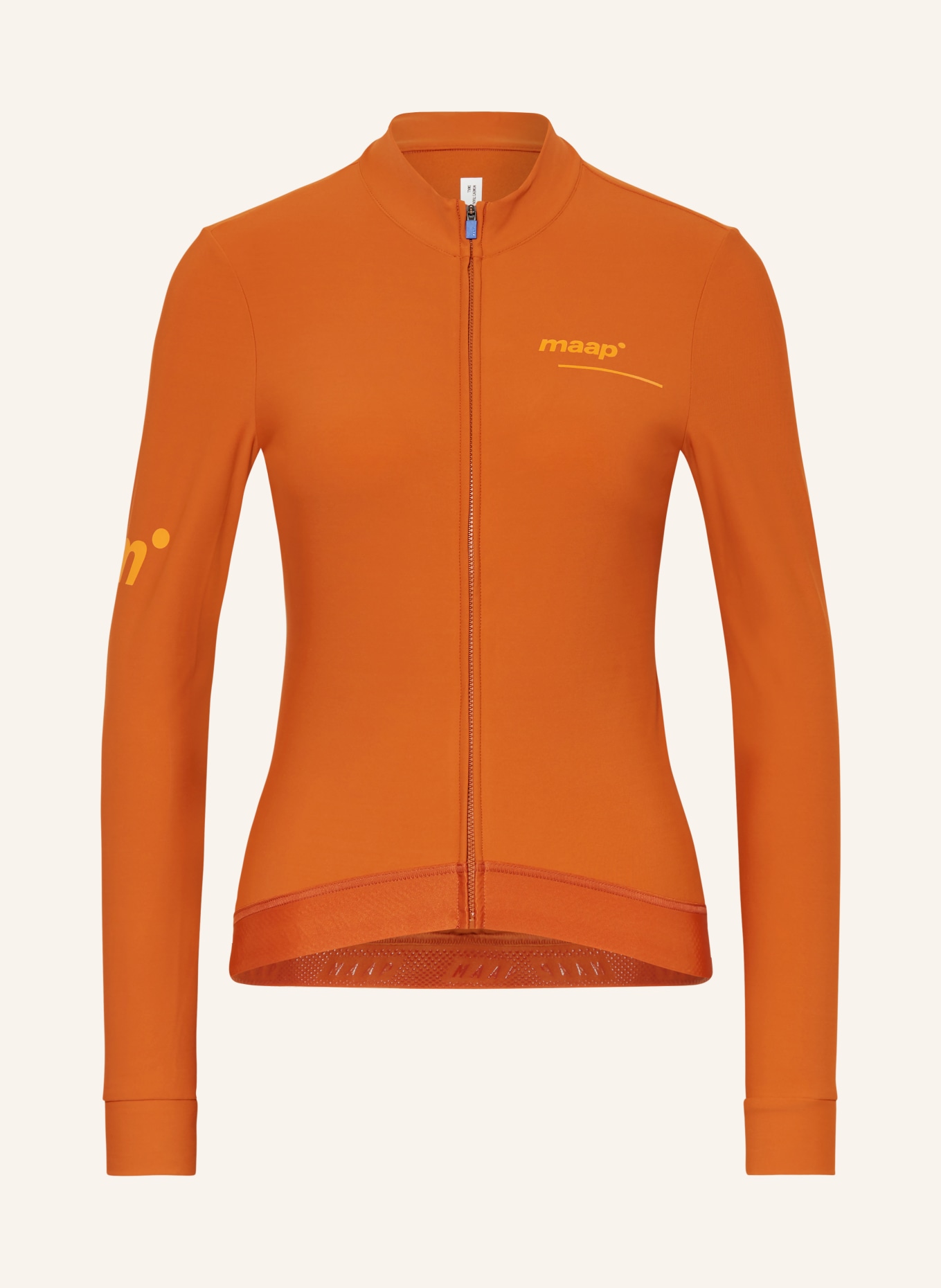 MAAP Thermal cycling jersey THERMAL LS, Color: DARK ORANGE (Image 1)