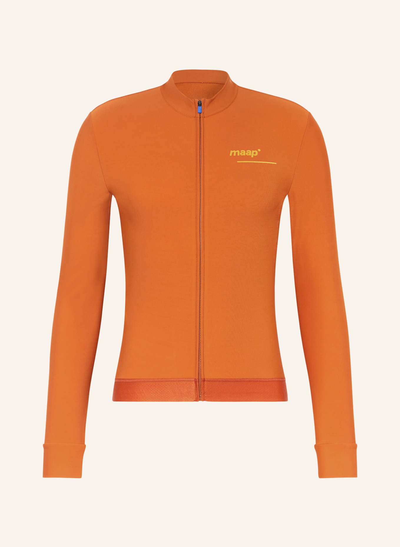 MAAP Thermal cycling jersey THERMAL LS, Color: DARK ORANGE (Image 1)