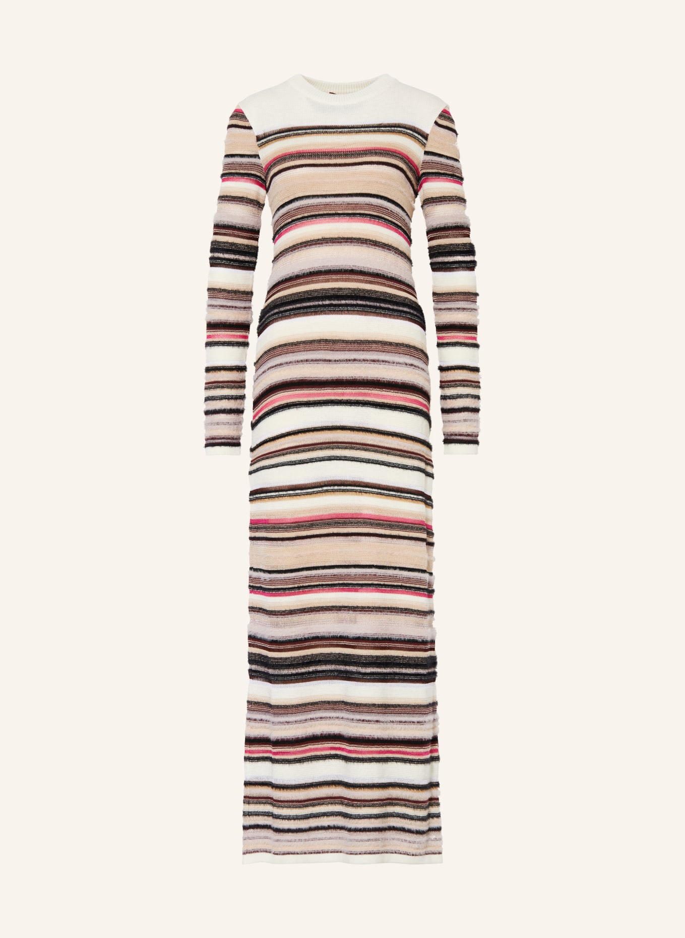 MISSONI Knit dress, Color: WHITE/ BLACK/ PINK (Image 1)