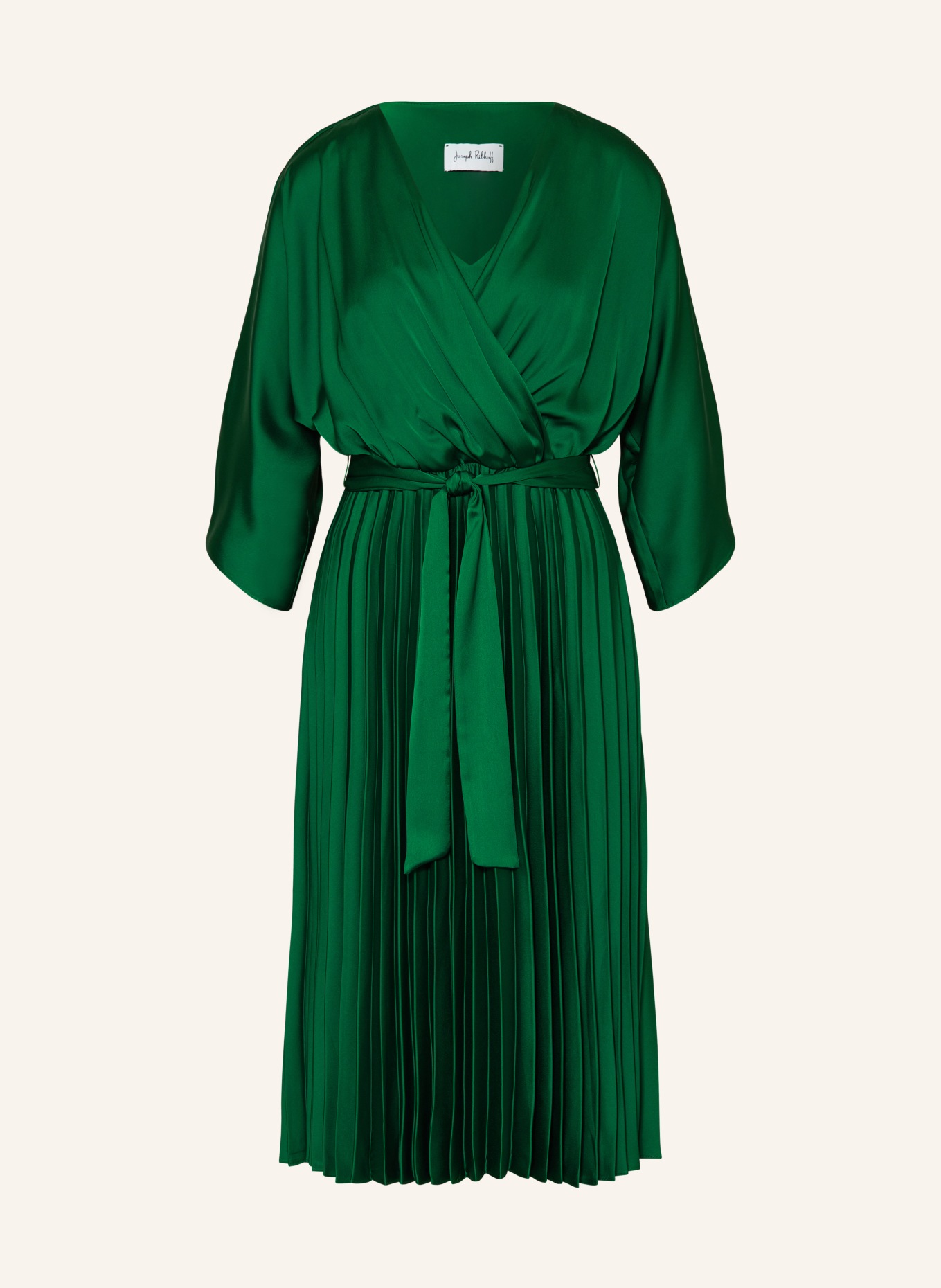 Joseph Ribkoff Sukienka plisowana z satyny, Kolor: ZIELONY (Obrazek 1)