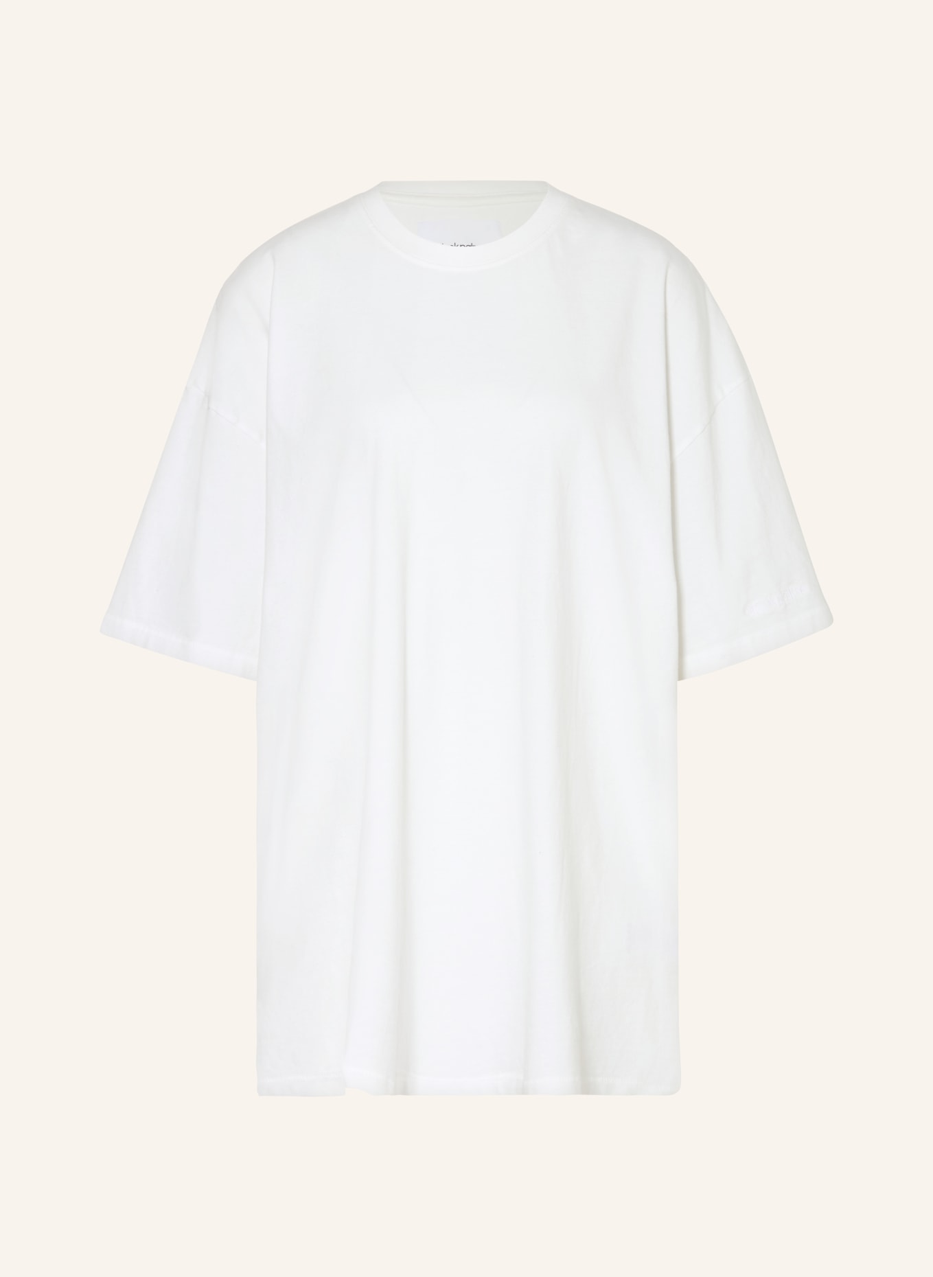 black palms Oversized shirt, Color: WHITE/ BLACK (Image 1)