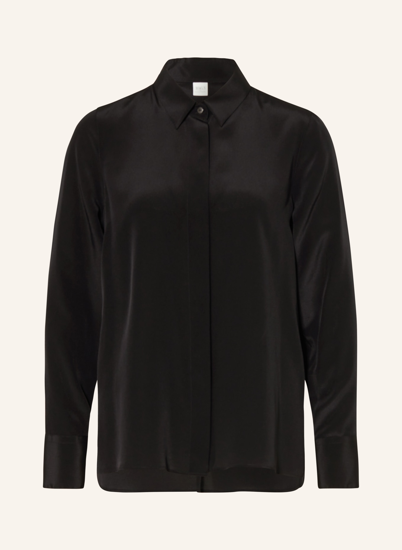 ETERNA 1863 Shirt blouse in silk, Color: BLACK (Image 1)