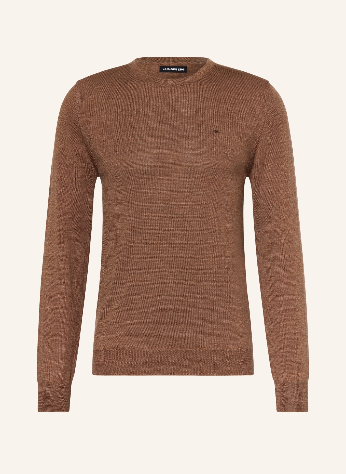 J.LINDEBERG Sweater made of merino wool, Color: COGNAC (Image 1)