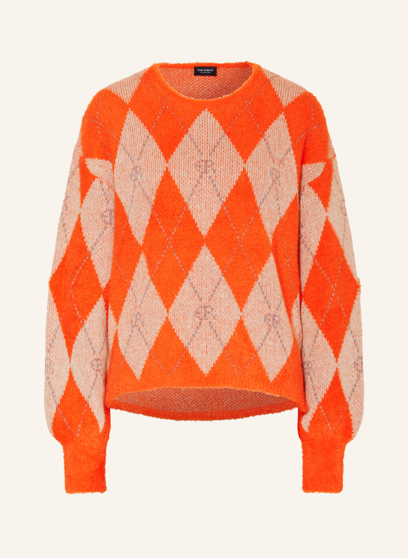 ELIAS RUMELIS Pullover TAIRA, Farbe: ORANGE/ HELLORANGE/ GRAU (Bild 1)