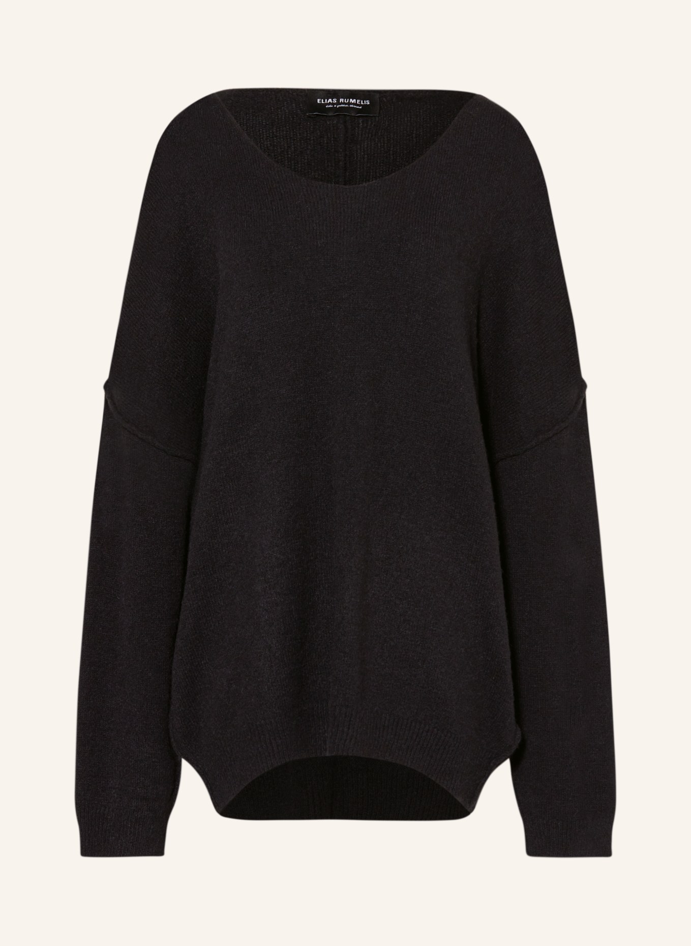 ELIAS RUMELIS Oversized sweater TAMARAER, Color: BLACK (Image 1)