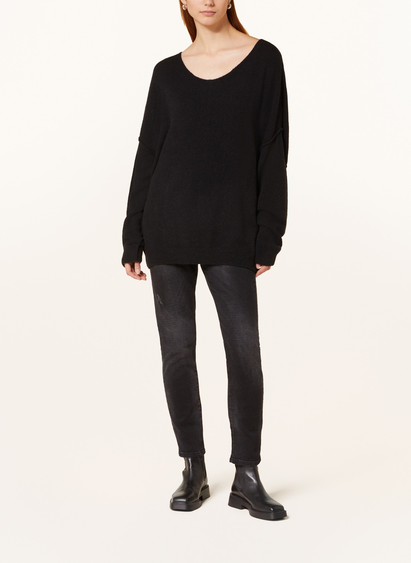 ELIAS RUMELIS Oversized sweater TAMARAER, Color: BLACK (Image 2)