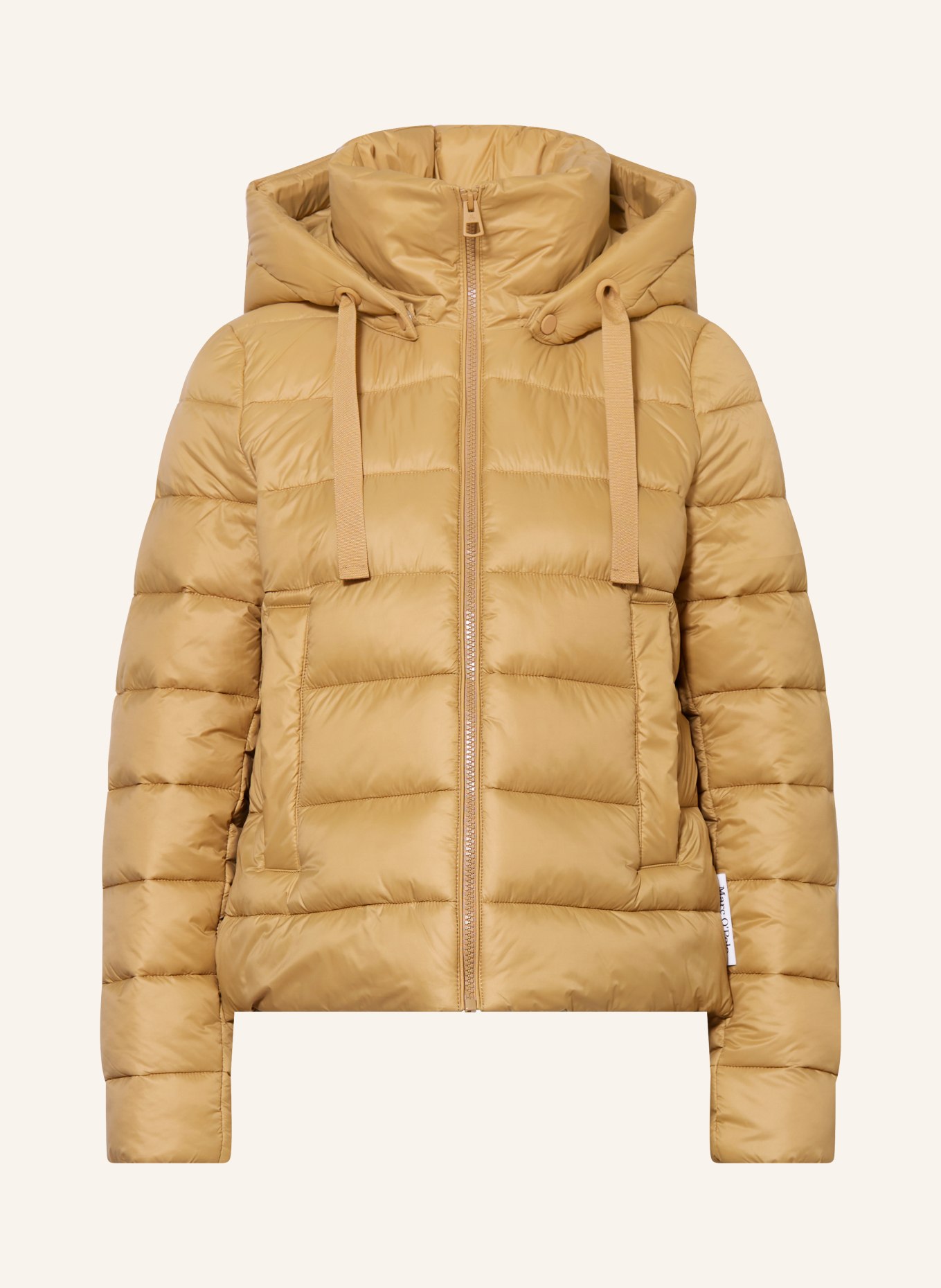 Marc O'Polo Quilted jacket with detachable hood, Color: CAMEL (Image 1)