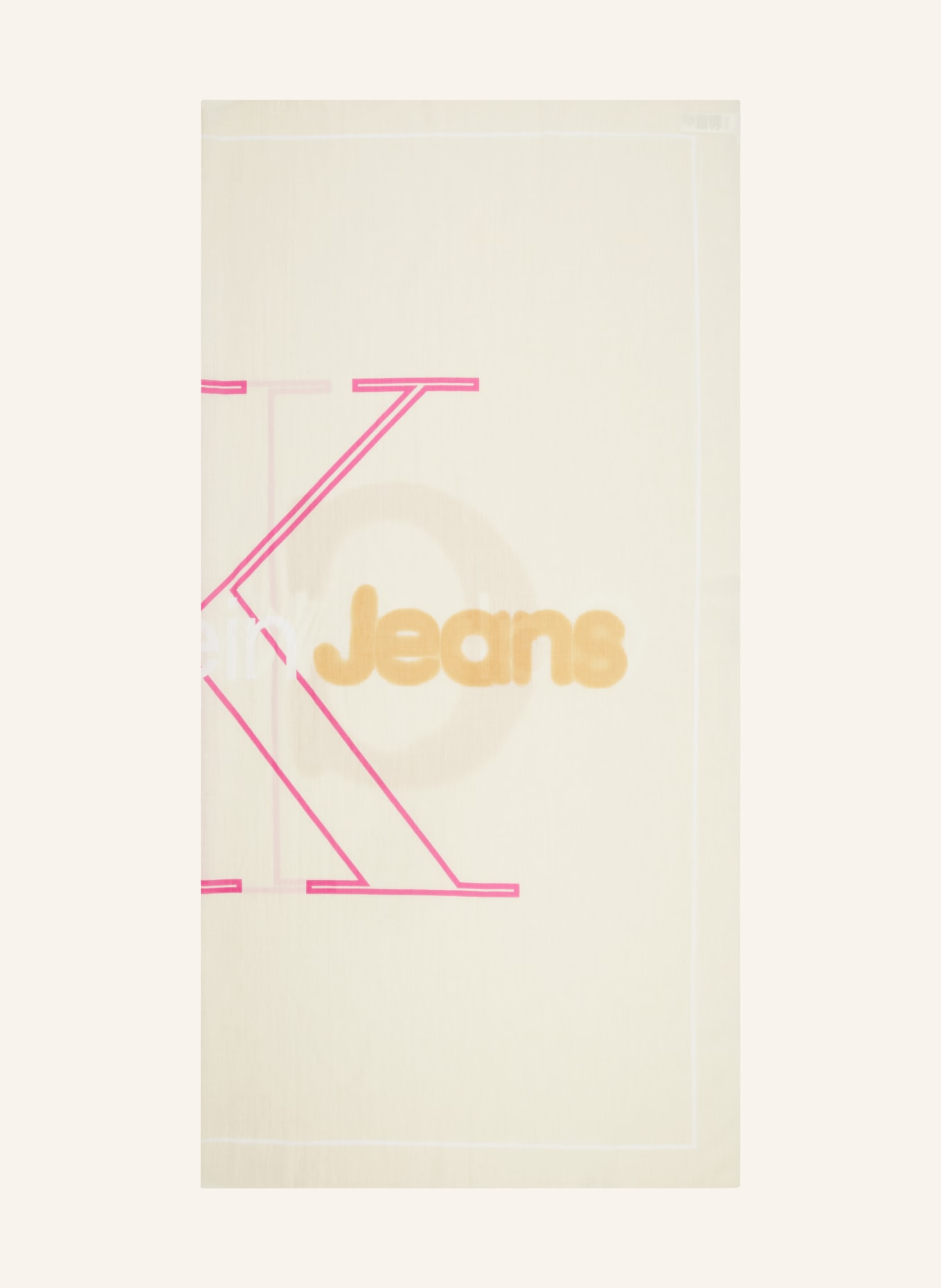 Calvin Klein Jeans Scarf, Color: CREAM/ BEIGE/ PINK (Image 1)